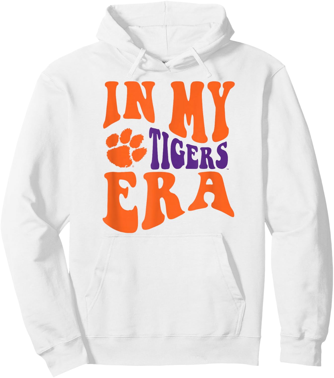 Clemson Tigers Era White Officially Licensed Hoodie - Hoodie | White