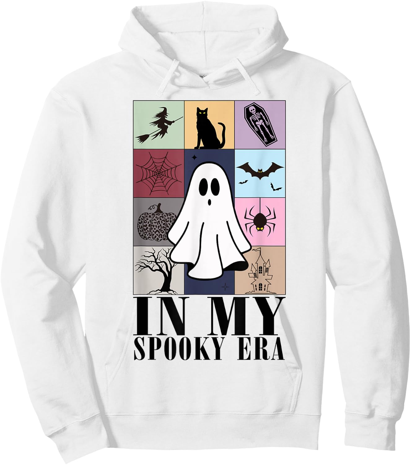 Funny Ghost Retro Halloween In My Spooky Era Hoodie - Hoodie | White