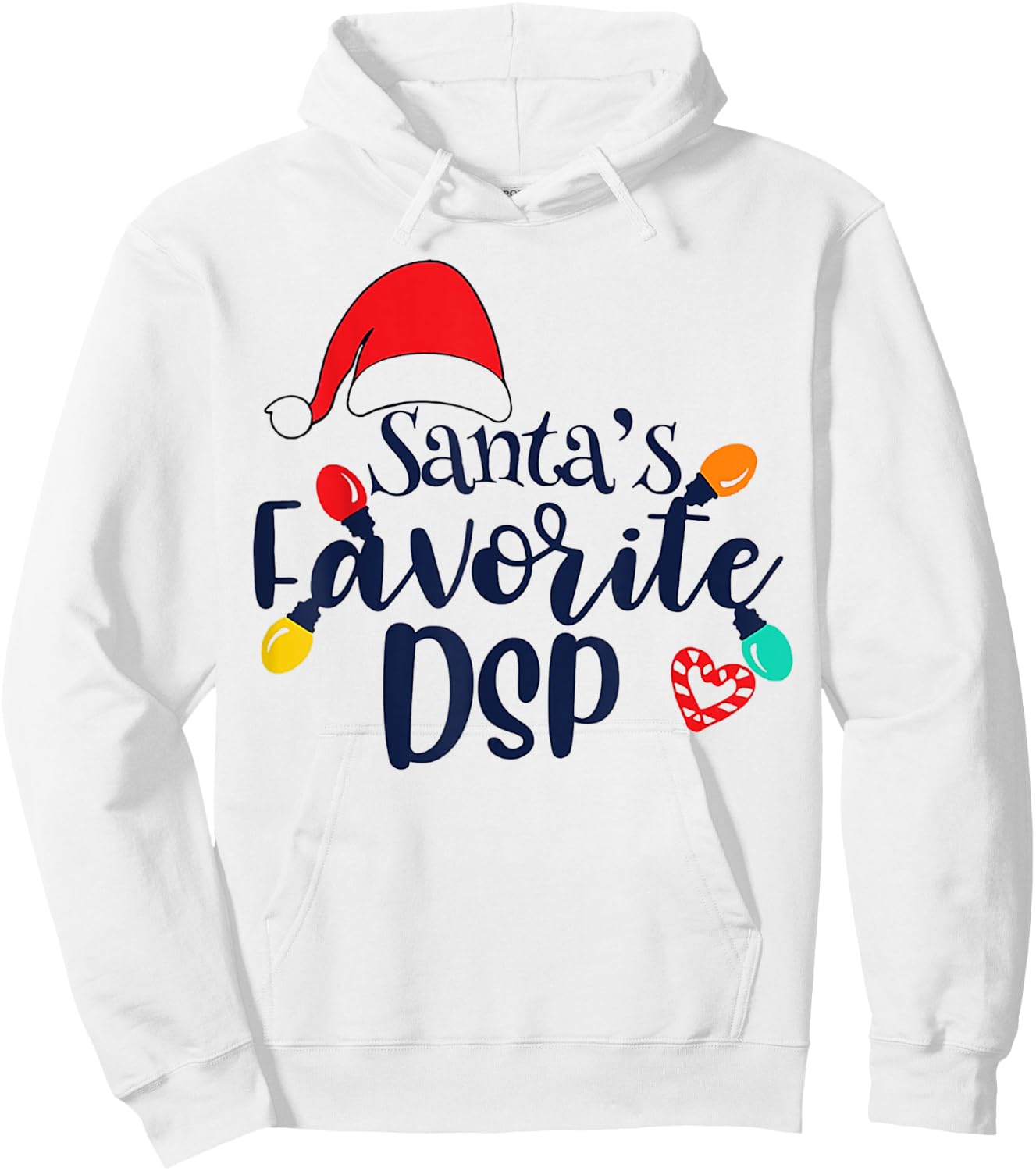 Santa's Favorite DSP Christmas Hoodie - Hoodie | White