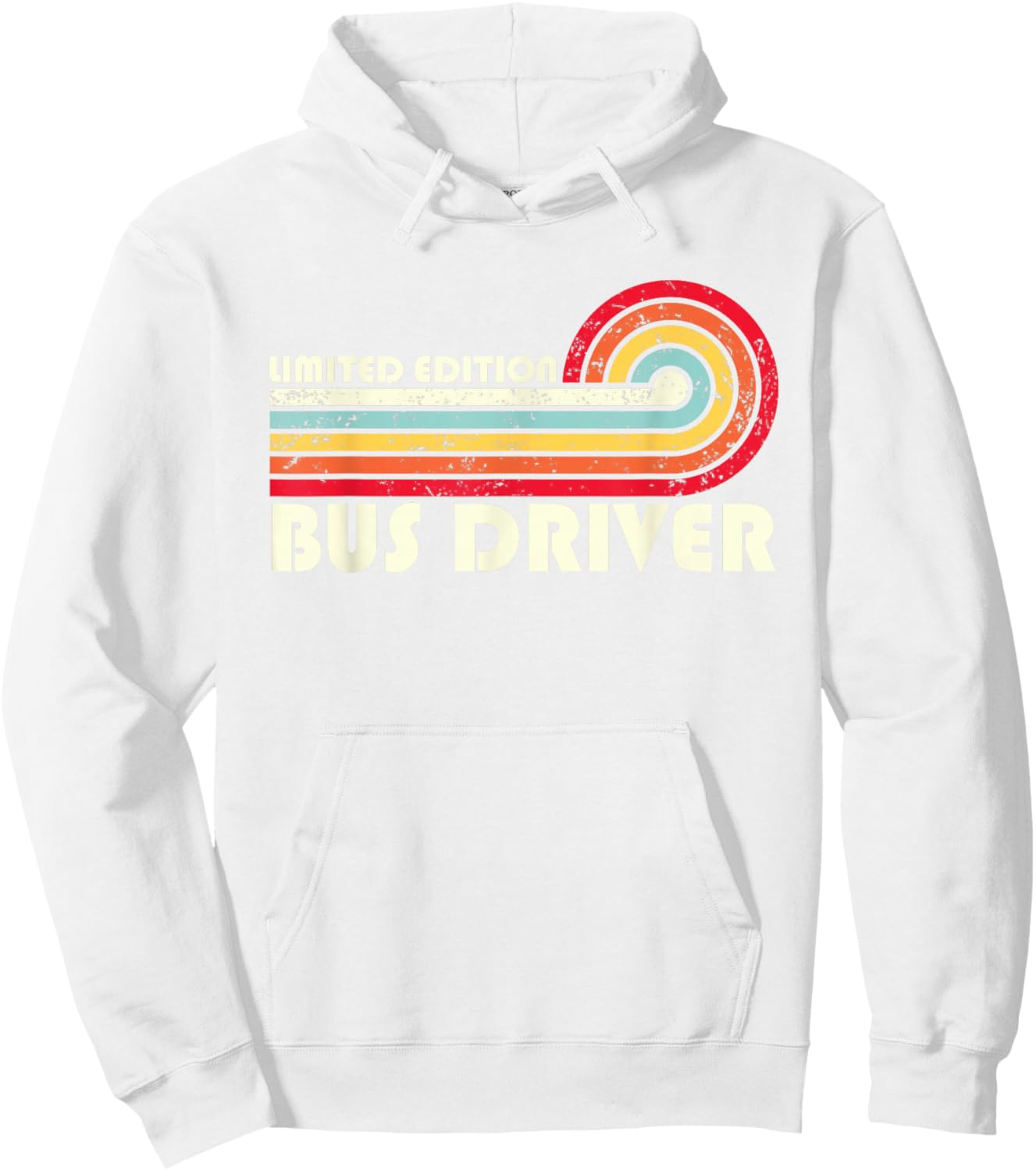 Bus Driver Job Title Profession Worker Hoodie - Hoodie | White