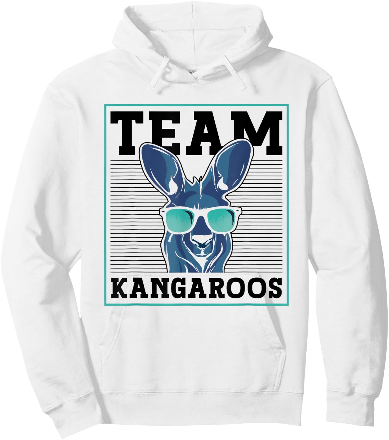 Team Kangaroos Animal Lover Australia Kangaroo Hoodie - Hoodie | White