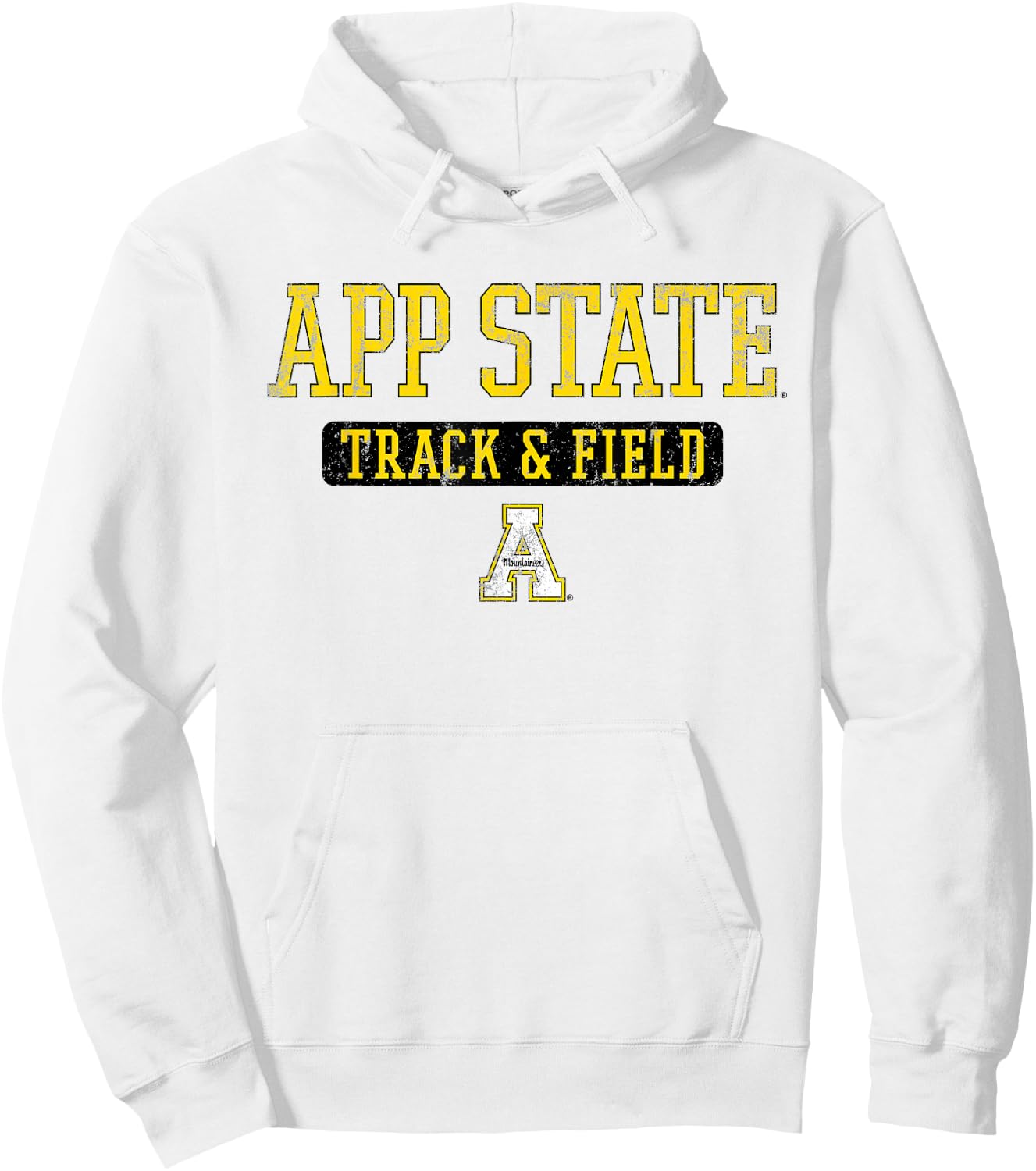 App State Vintage Team Track & Field - App State Hoodie - Hoodie | White