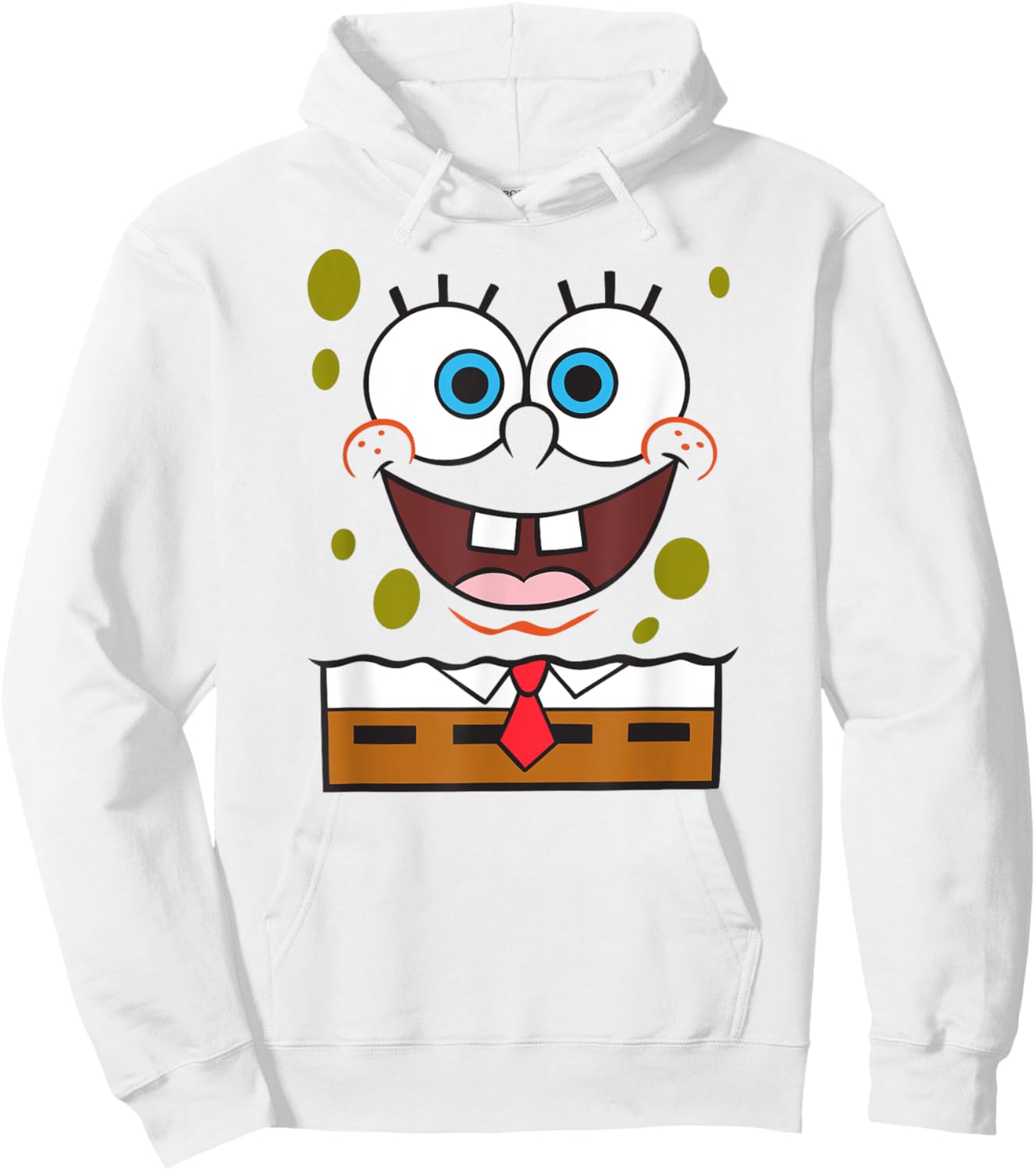 SpongeBob SquarePants Halloween Happy Big Face Costume Hoodie - Hoodie | White
