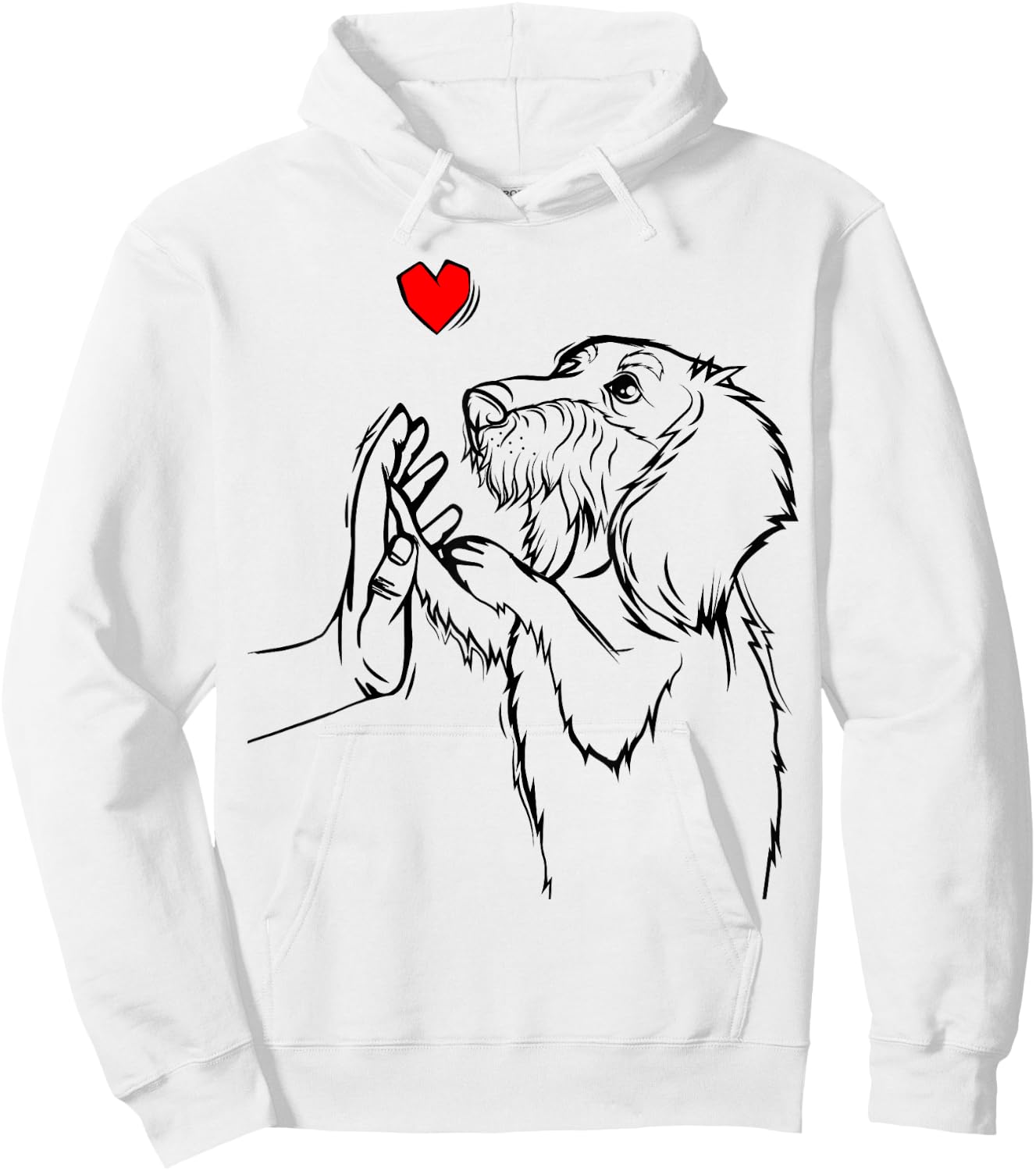 Wirehaired Dachshund Weiner Dog Boys Girls Kids Women Hoodie - Hoodie | White