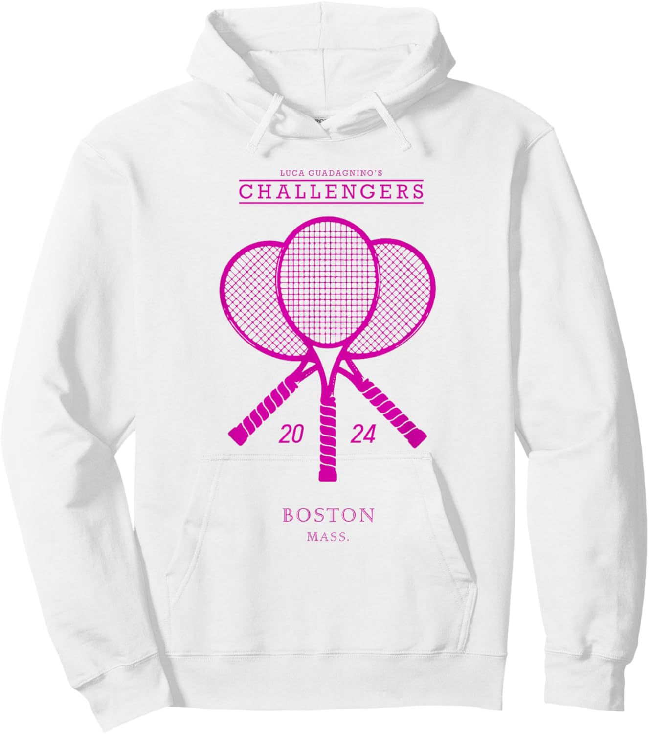 Pink Tennis Rackets - Challengers Movie Hoodie - Hoodie | White