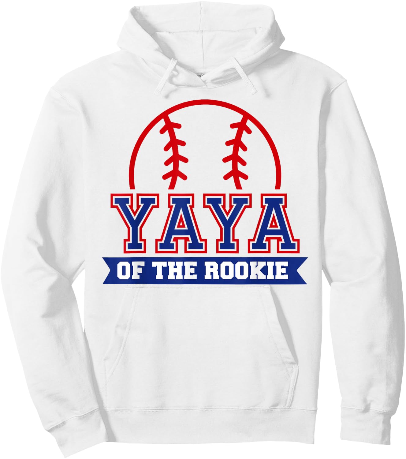 Yaya of Rookie 1st Birthday Baseball Theme Matching Party Hoodie - Hoodie | White
