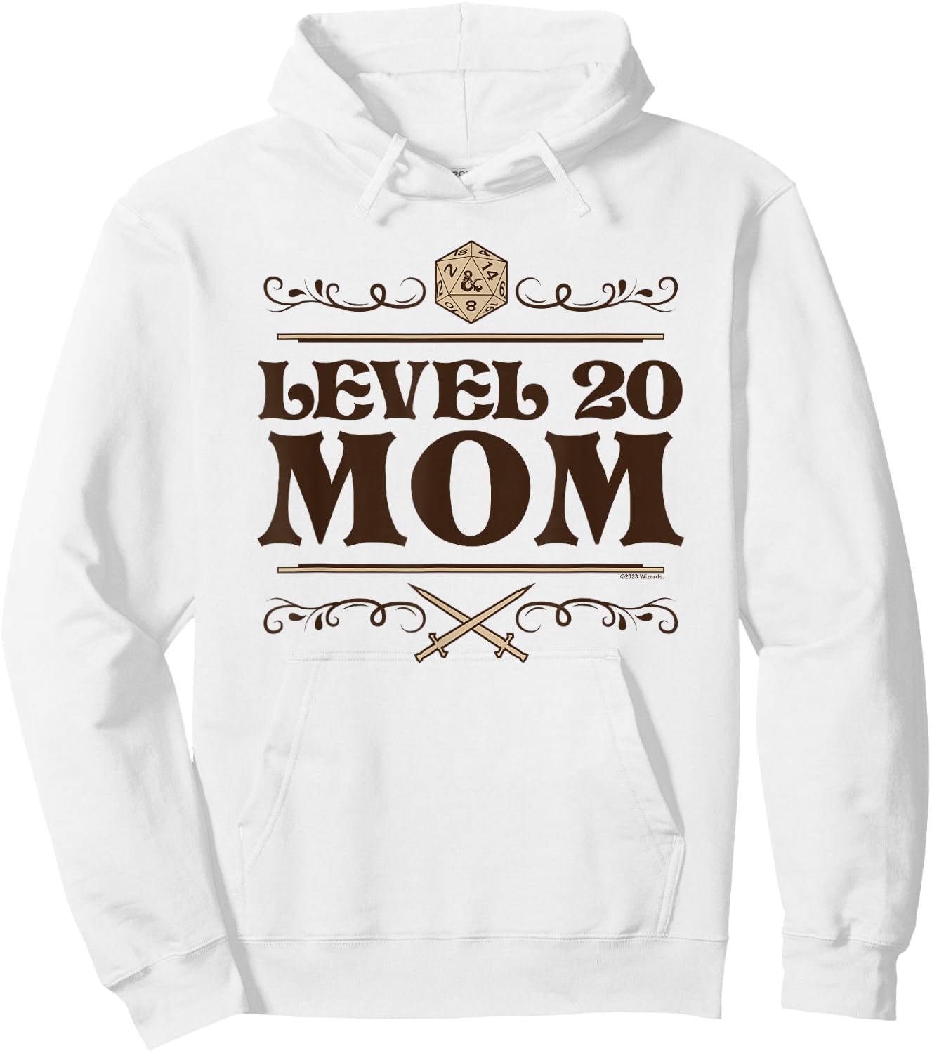 Dungeons & Dragons Mother's Day Level 20 Mom Hoodie - Hoodie | White