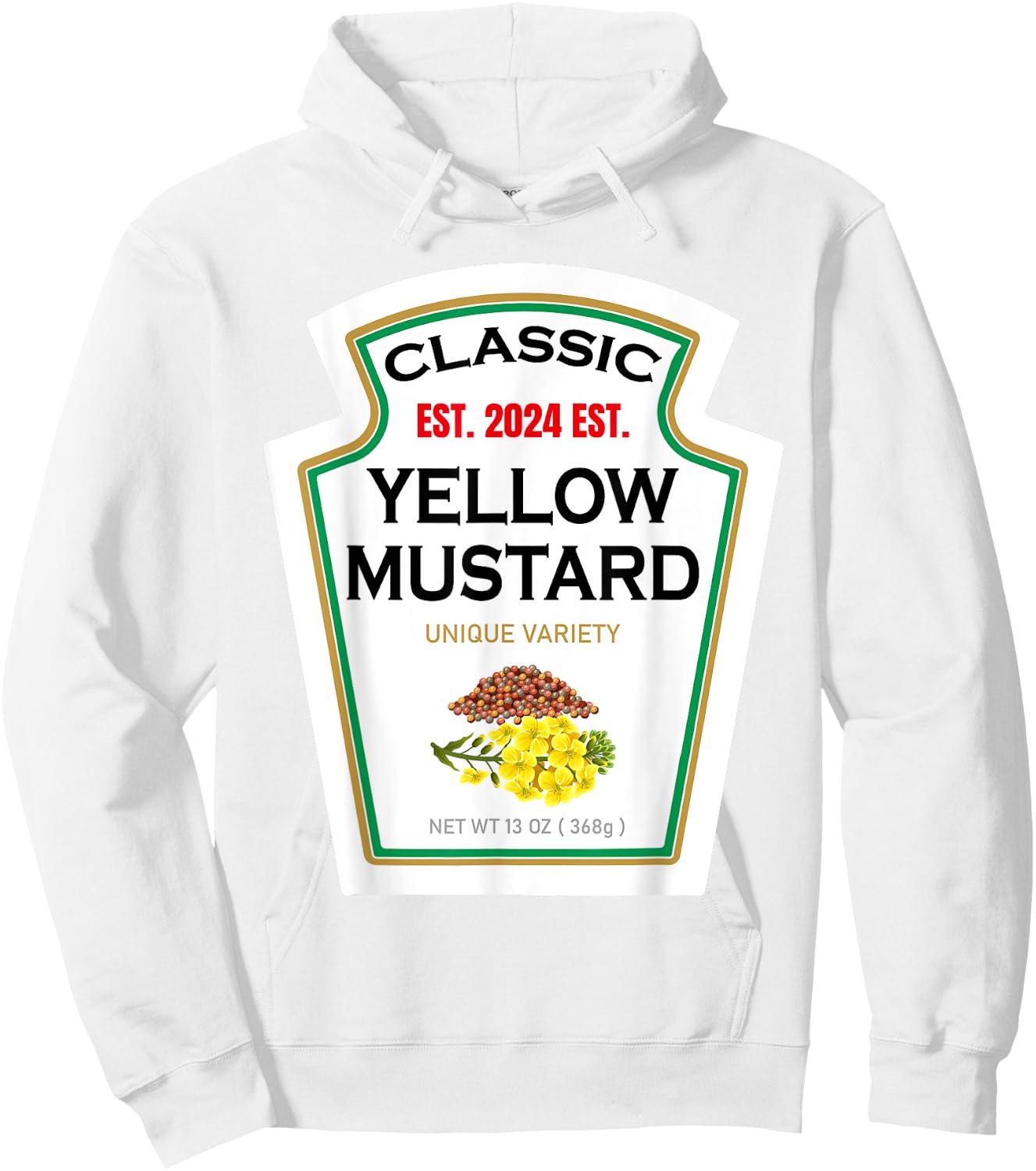 Yellow Mustard DIY Halloween Costume Couples & Group Mayo Hoodie - Hoodie | White
