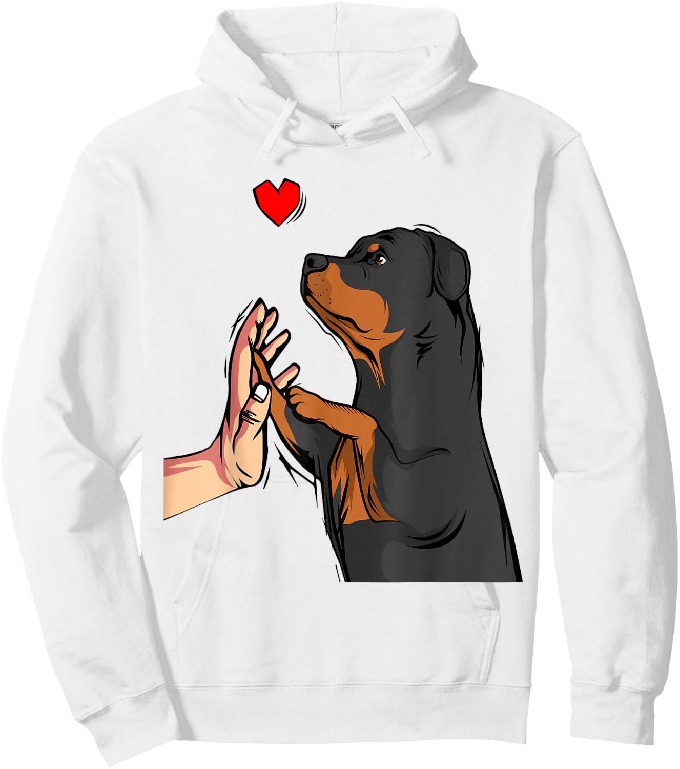 Rottweiler Love Dogs, Ladies, Women Hoodie - Hoodie | White