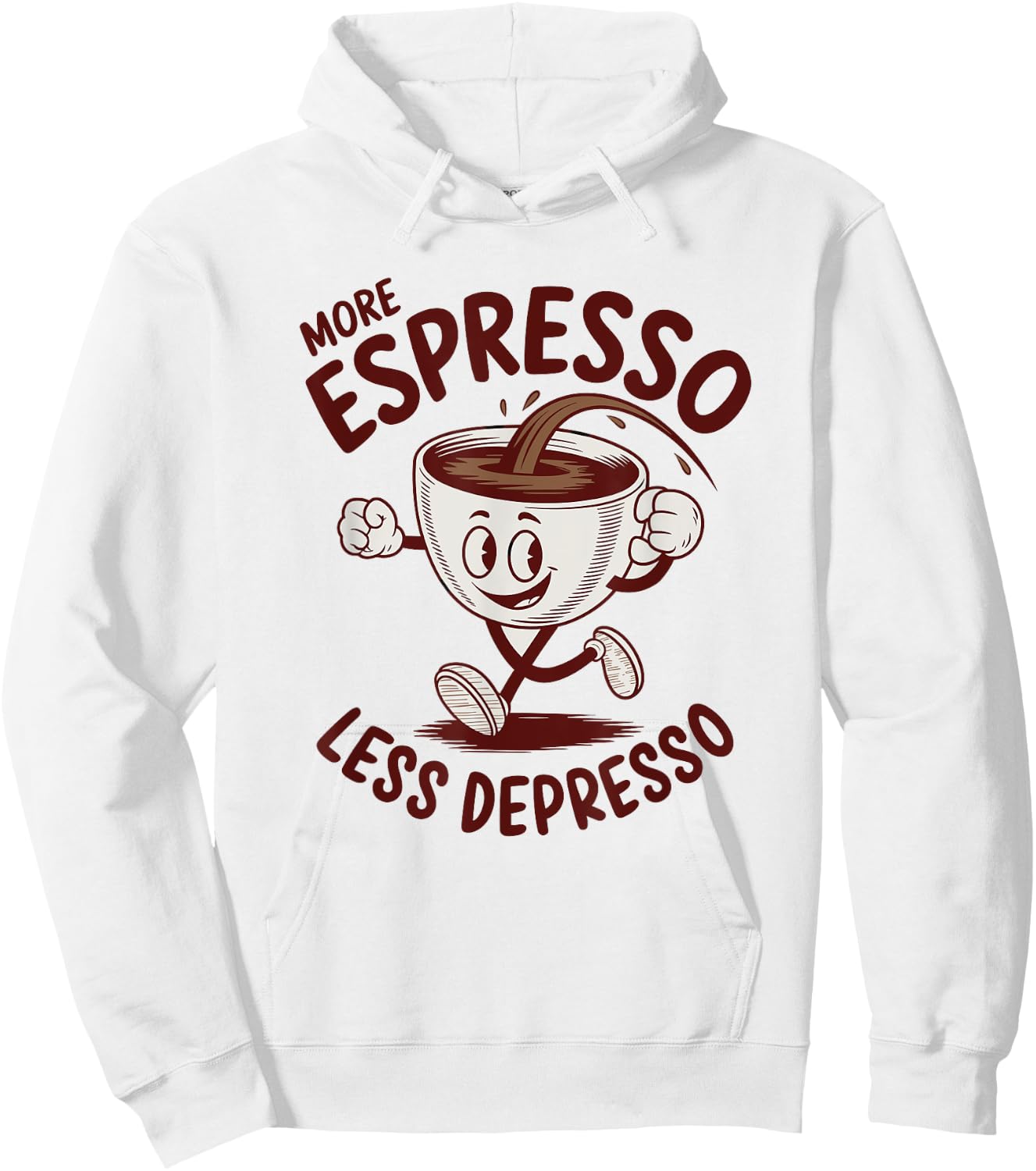 More Espresso Less Depresso Hoodie - Hoodie | White