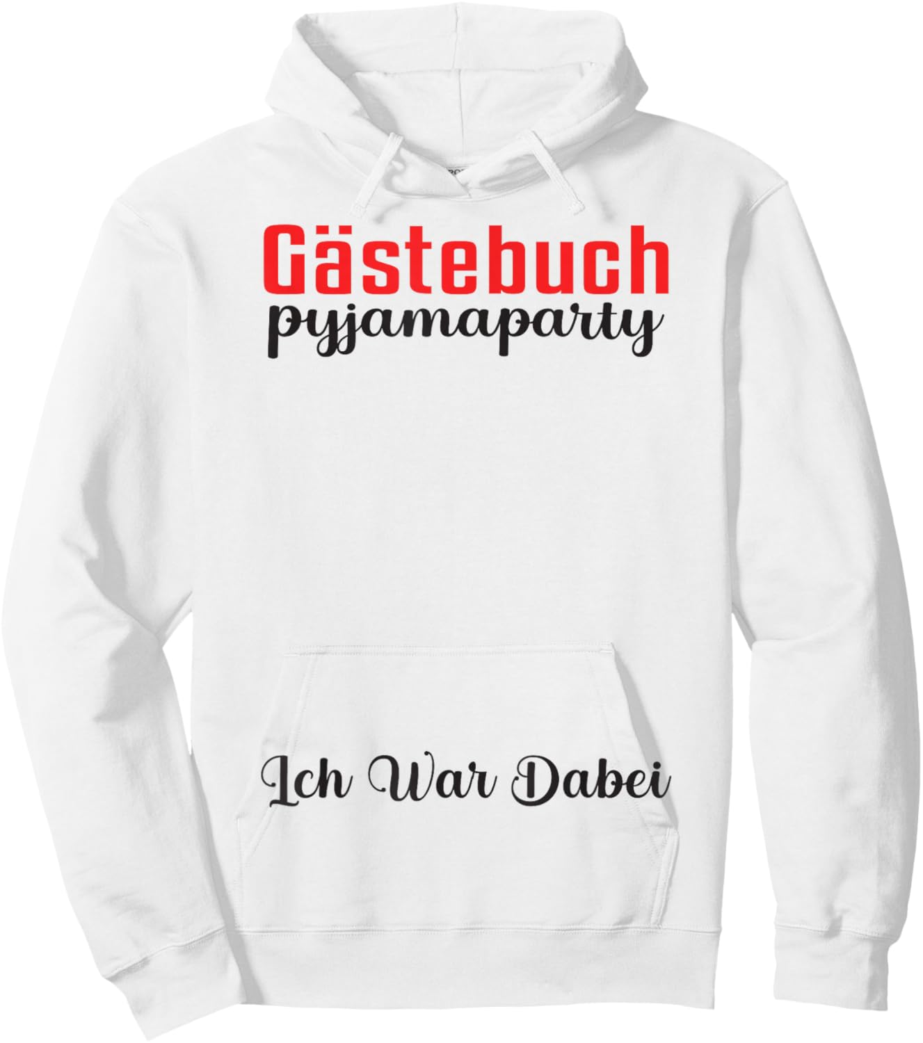 Guest Book Guest List Pyjama Party Sleepover Pyjamas Party , White Hoodie - Hoodie | White