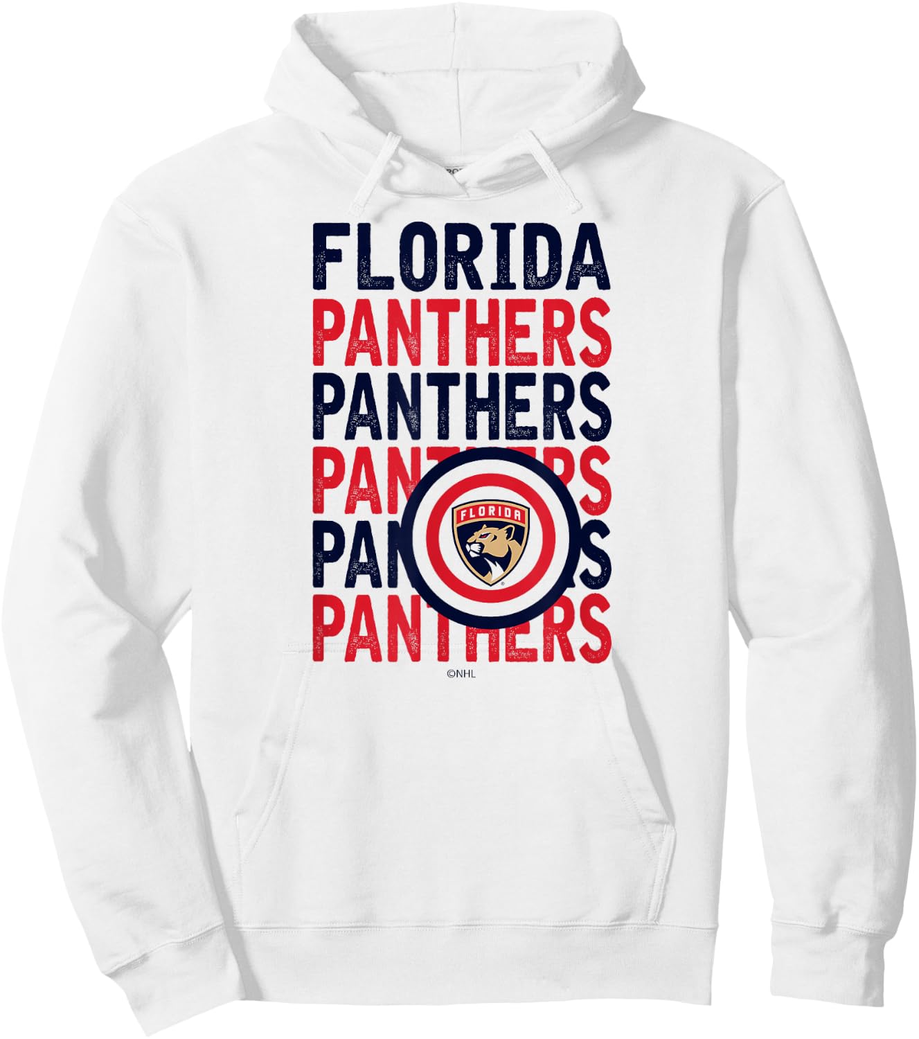 Florida Panthers Repeat White Officially Licensed Hoodie - Hoodie | White