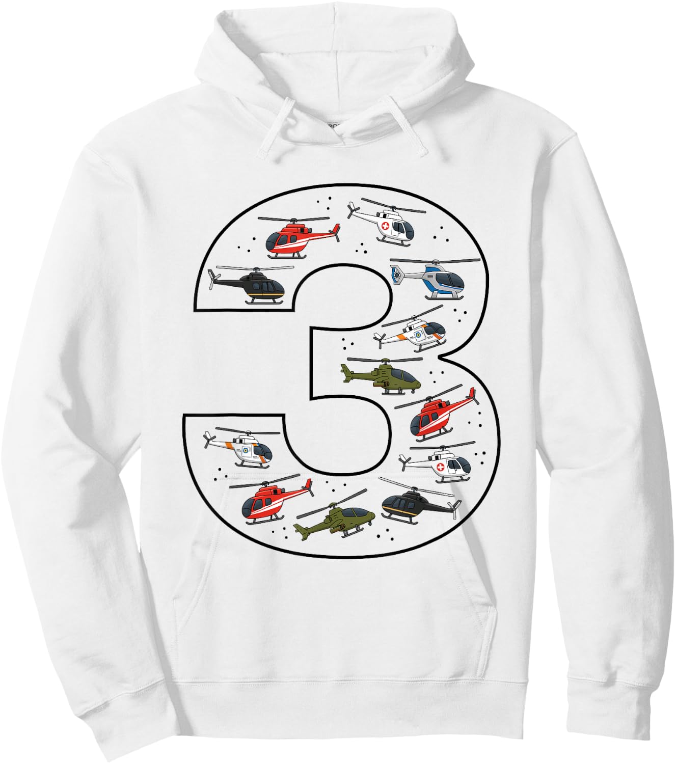 Pilote d'hélicoptère 3e Anniversaire 3 Ans pour garçons Hoodie - Hoodie | White