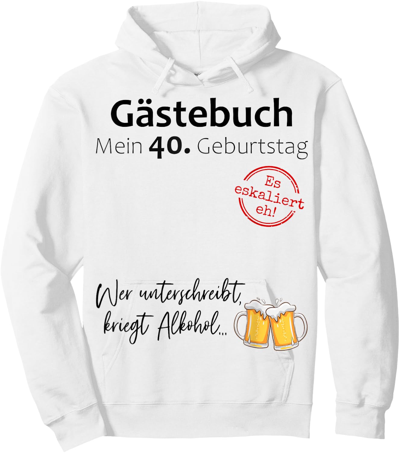 40. Geburtstag Mann Frau 40 Jahre Deko 1986 Geschenk Lustig Hoodie - Hoodie | White