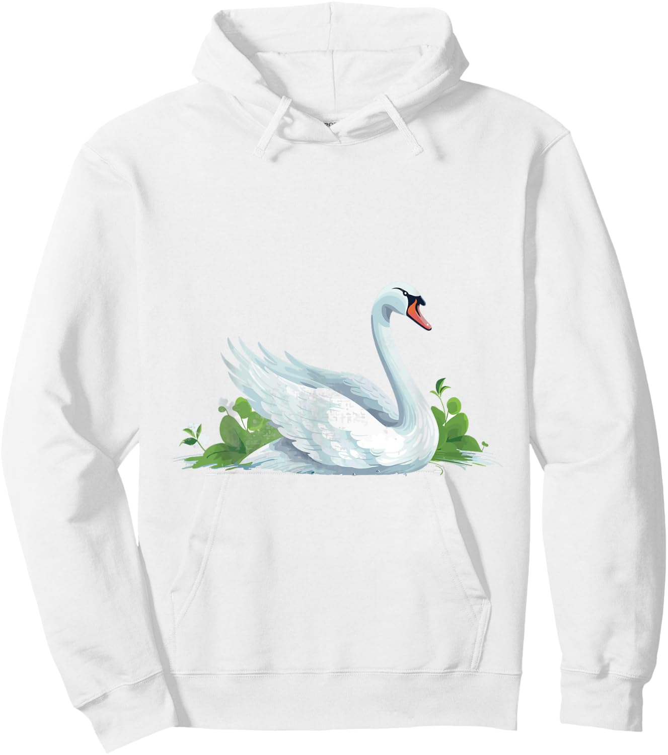 Cute Swan Costume for Girls and Boys | Vintage Swan Hoodie - Hoodie | White