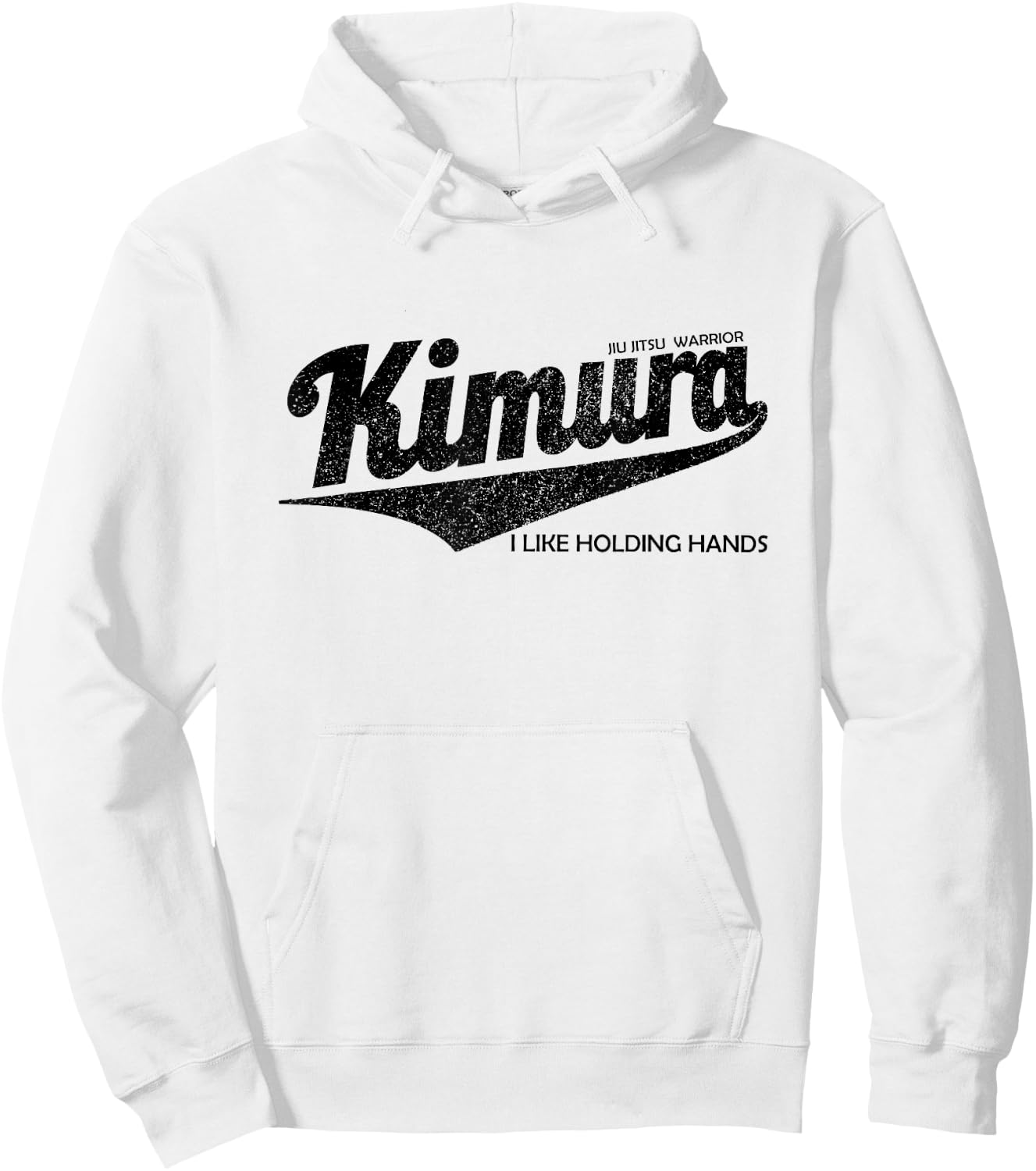 Kimura I Like Holding Hands , BJJ Jiu-Jitsu Brazilian Hoodie - Hoodie | White