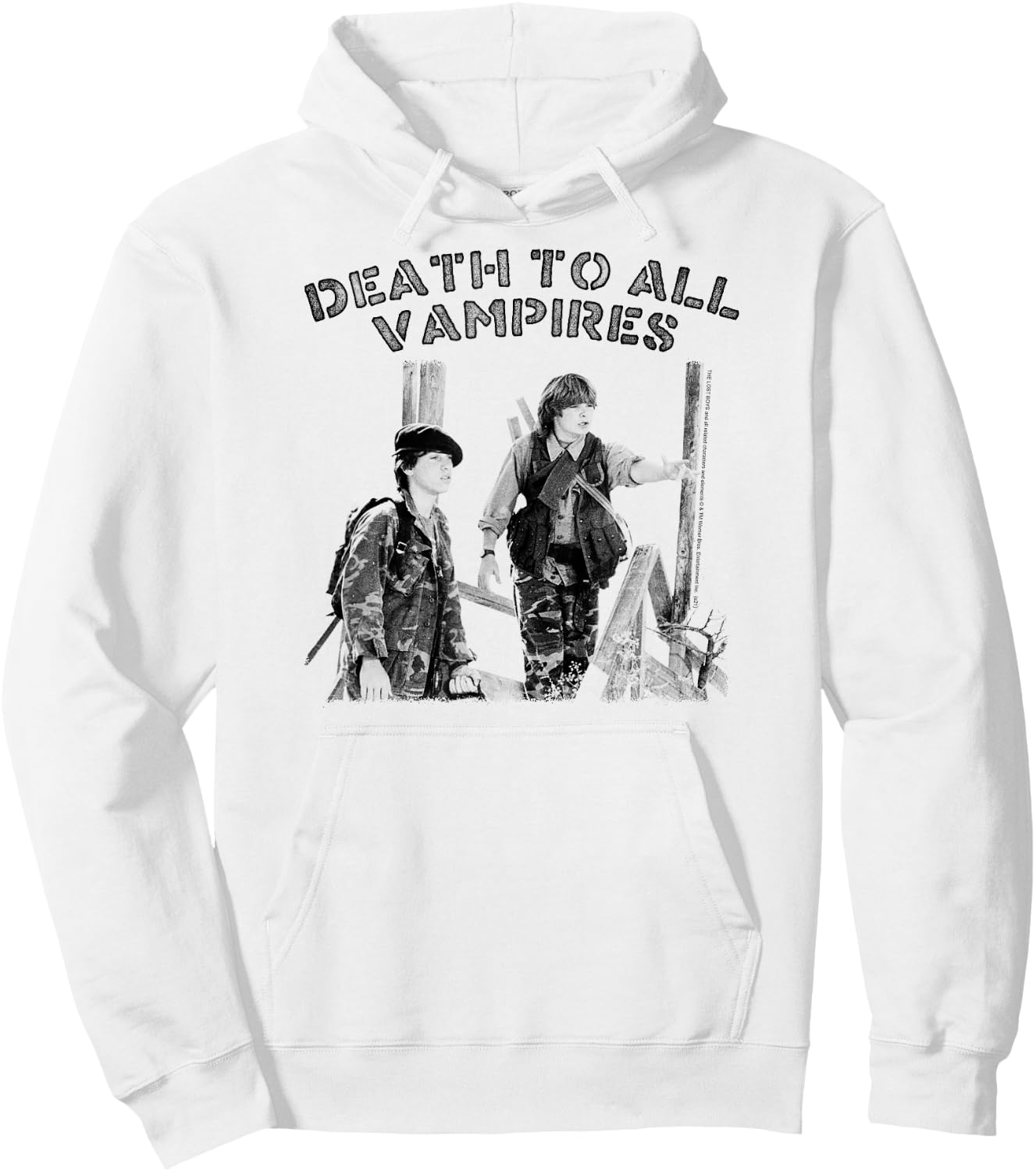 The Lost Boys Death To All Vampires Hoodie - Hoodie | White