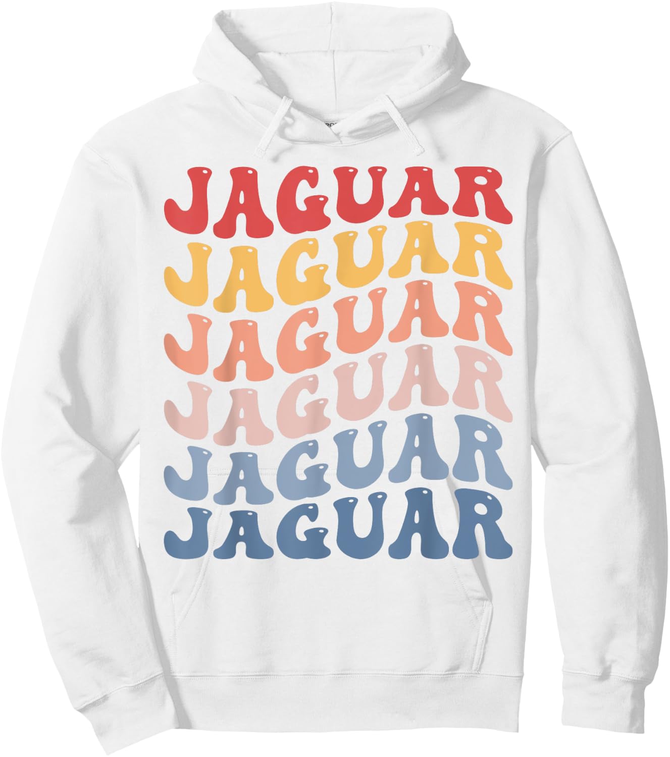 Jaguar Groovy Retro Hoodie - Hoodie | White