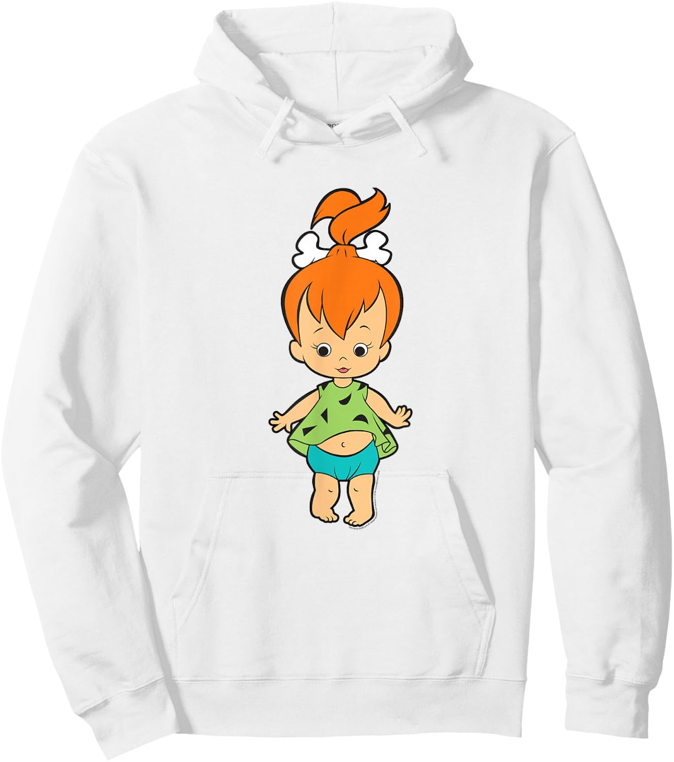 The Flintstones Pebbles Flintstone Big Solo Shot Hoodie - Hoodie | White