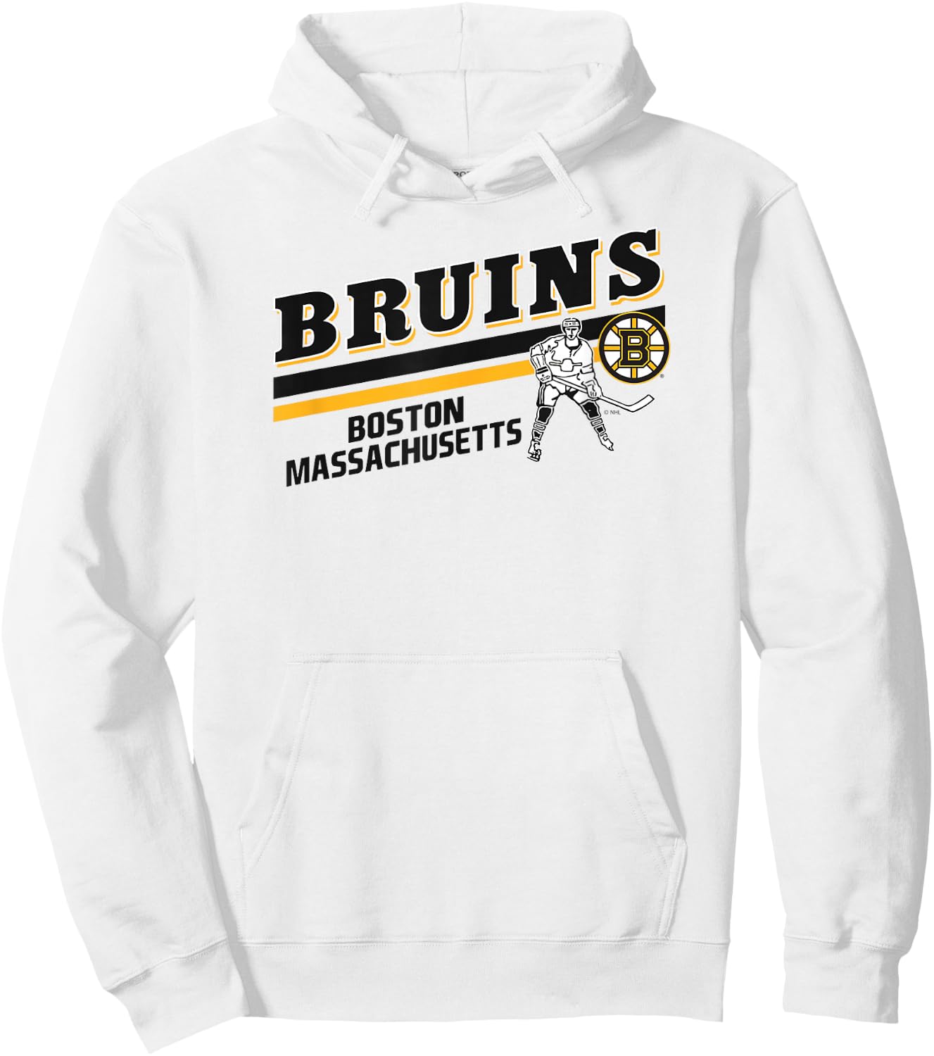 Boston Bruins Player Gray Officially Licensed Hoodie - Hoodie | White
