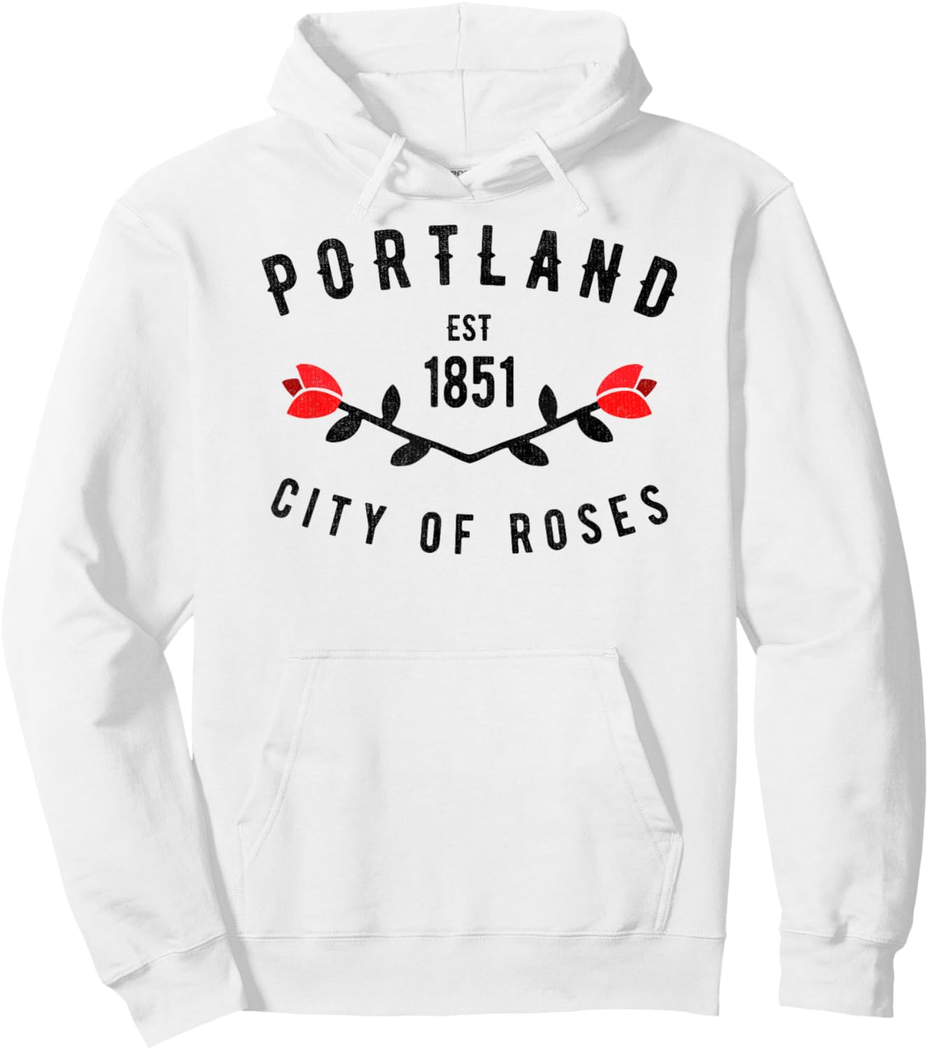 Portland City of Roses Oregon PDX Classic Vintage 503 Gift Hoodie - Hoodie | White