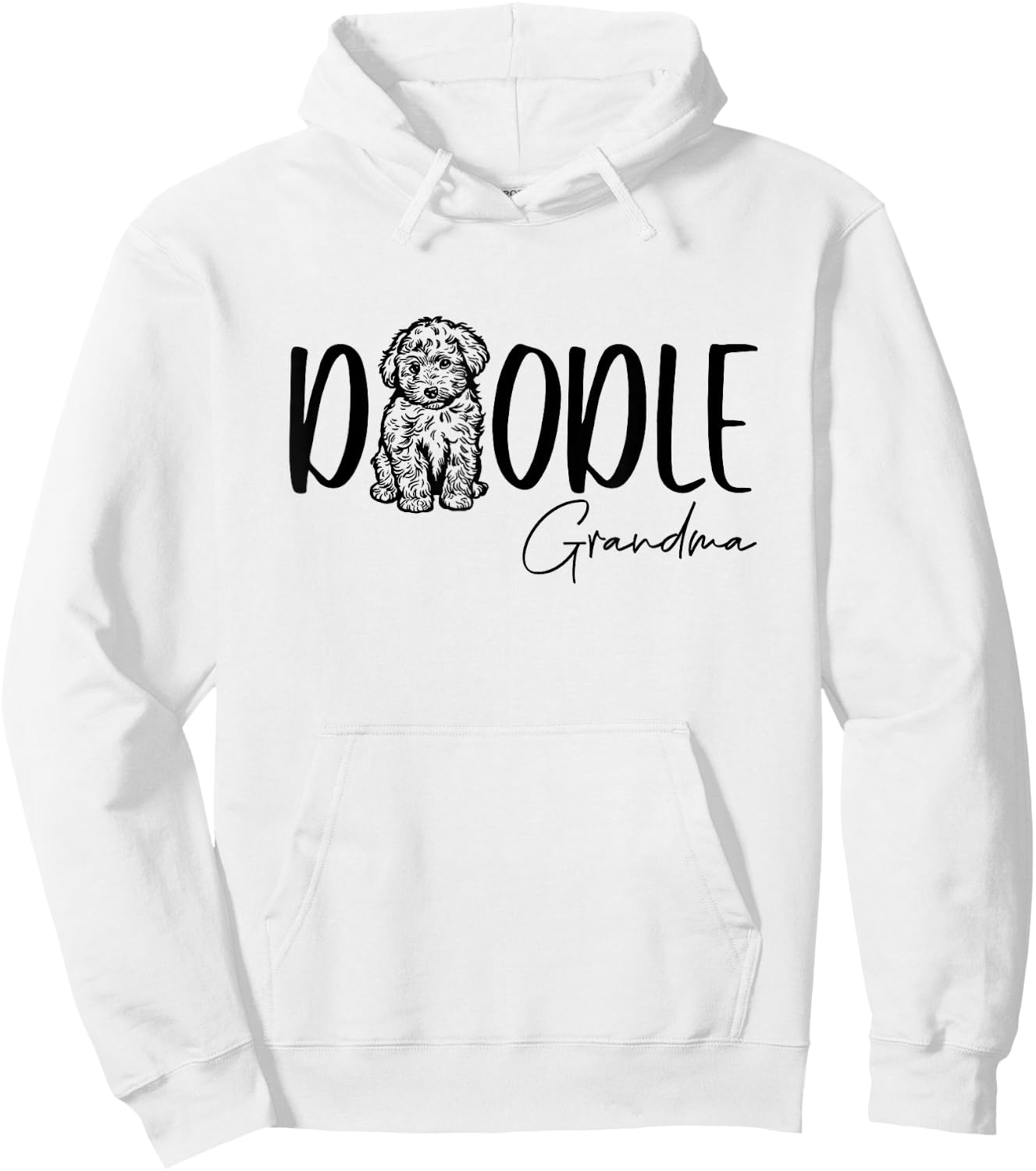 Doodle Grandma Cute Doodle Family Doodle Owner Nana Mimi Hoodie - Hoodie | White