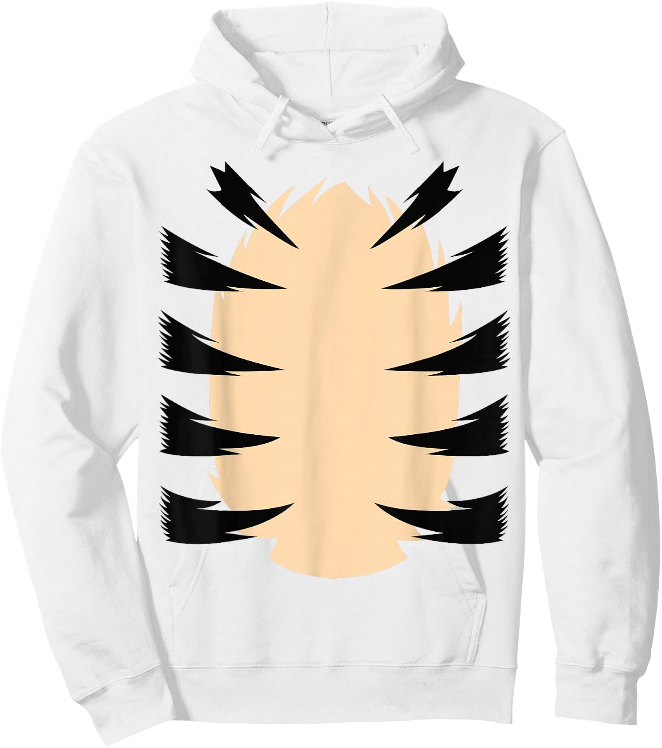 Lustige Tierkostüme Tiger Kostüm Karneval Fasching - Tiger Costume Adult Kids Animal Costume - Orange, S - Scoop Neck - Classic Cut, Double Stitched Hem Hoodie - Hoodie | White