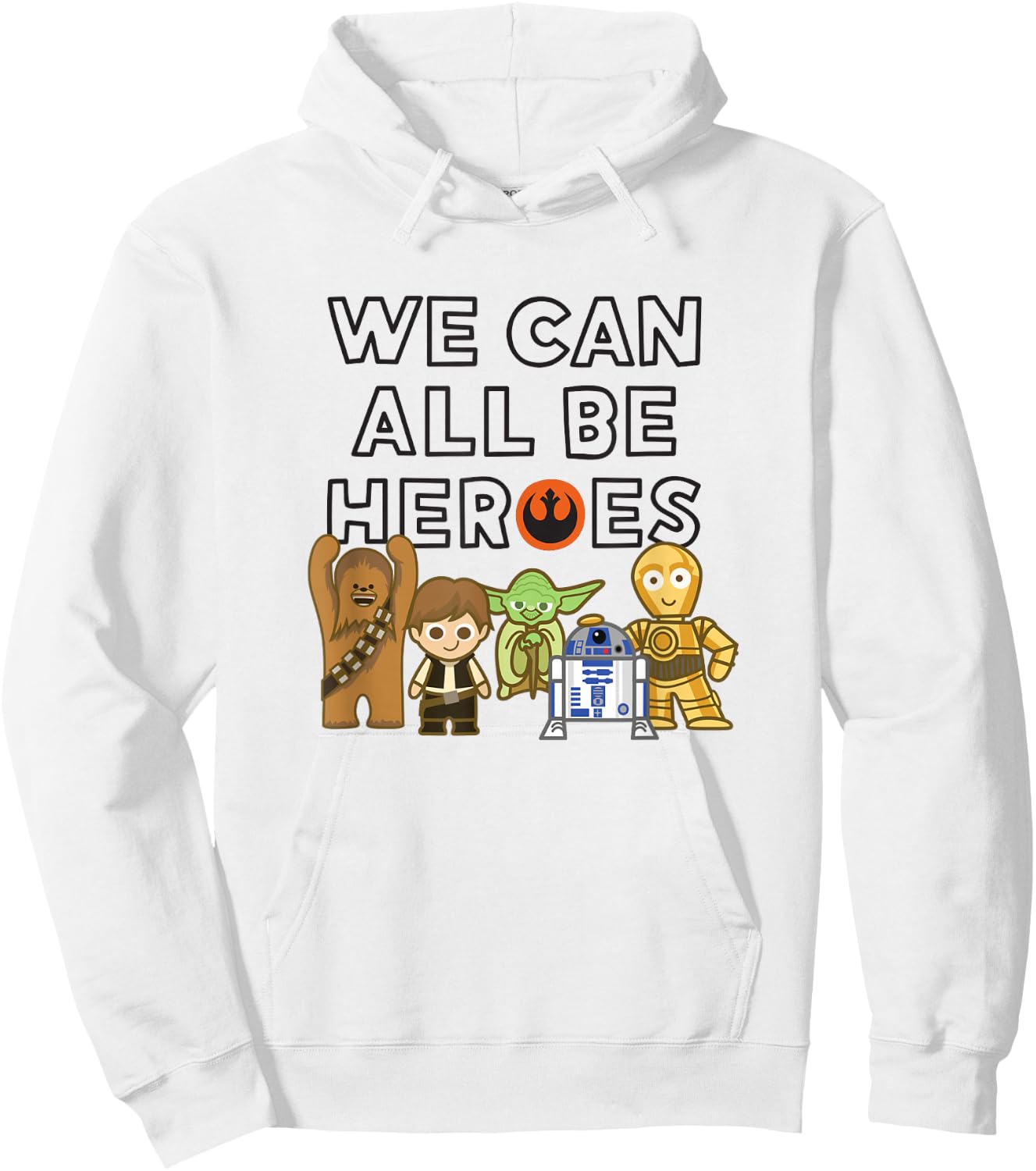 Star Wars Group Shot We Can Be Heroes Cute Rebels Chibi Hoodie - Hoodie | White