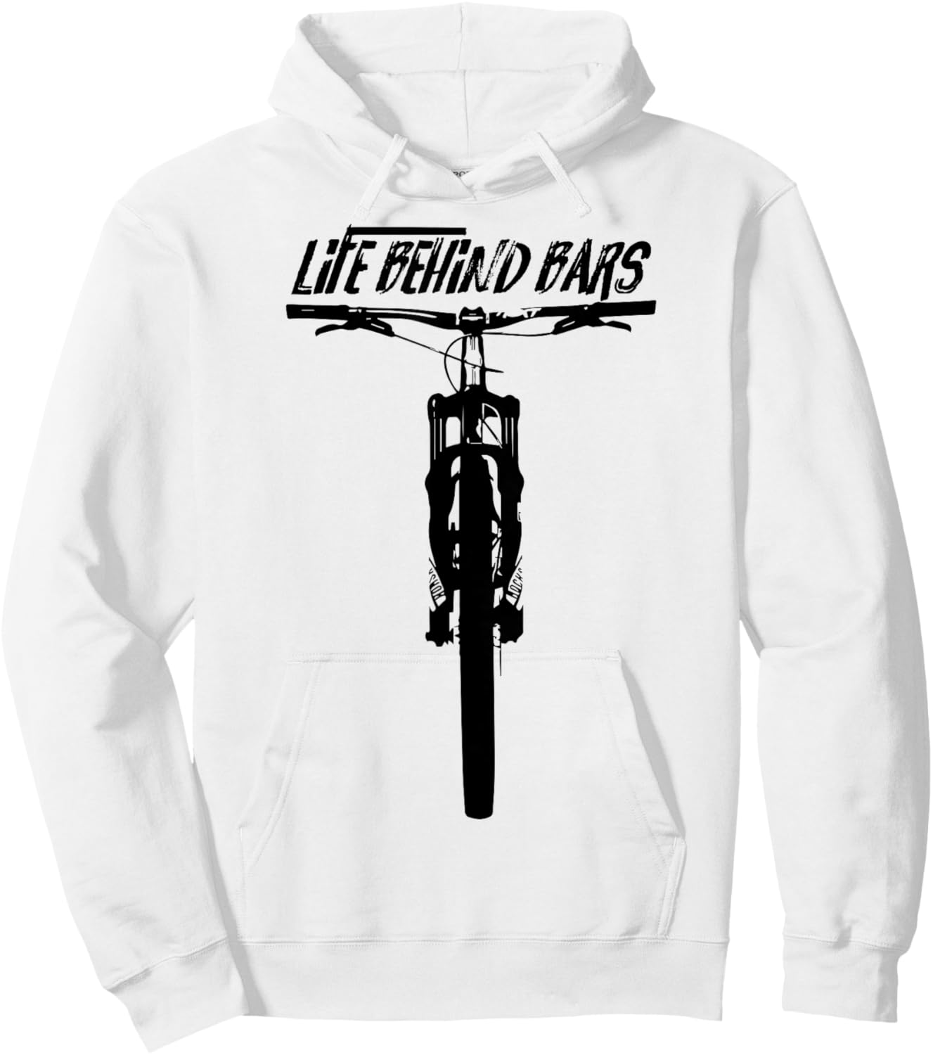 Life Behind Bars Bicycle Pun Hoodie - Hoodie | White