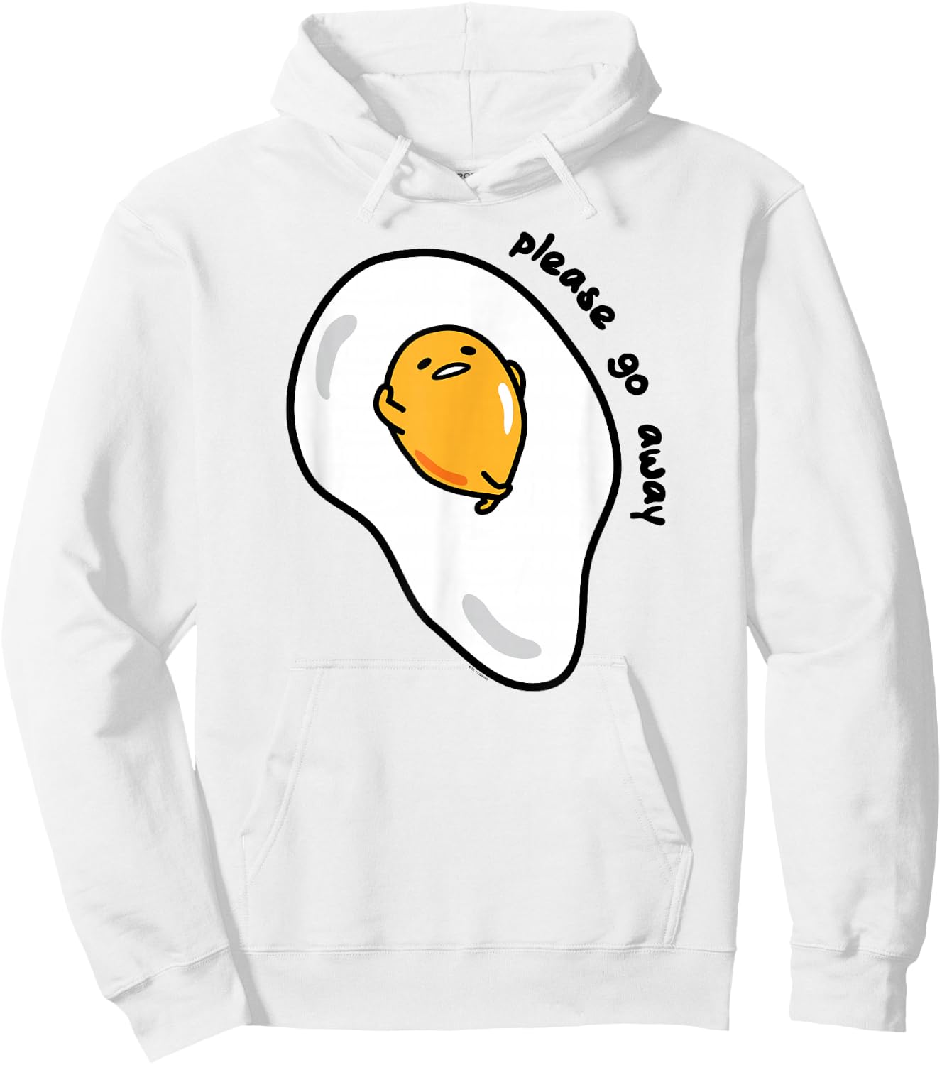 Gudetama Please Go Away Hoodie - Hoodie | White