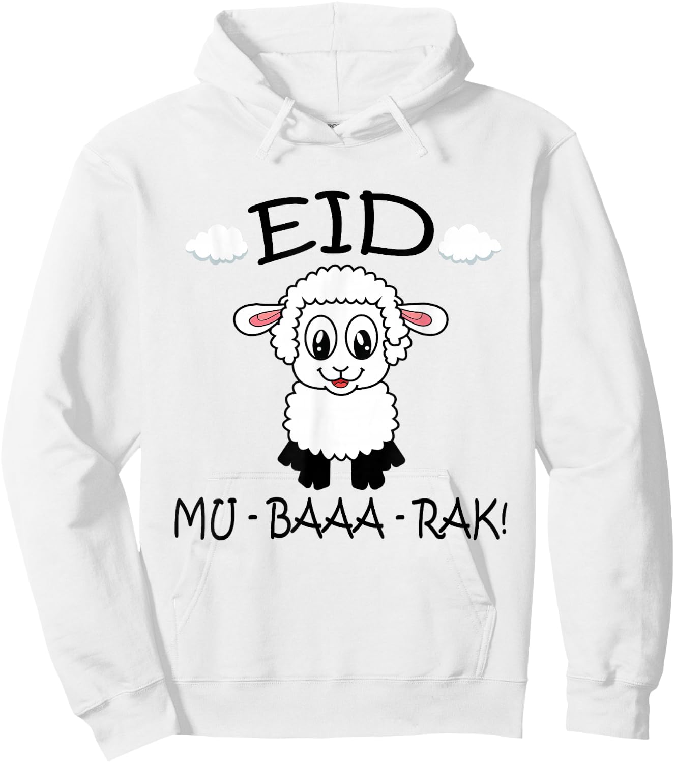 Eid Al-Adha Eid Mubarak Happy Eid Day Muslim eid 2025 kids Hoodie - Hoodie | White