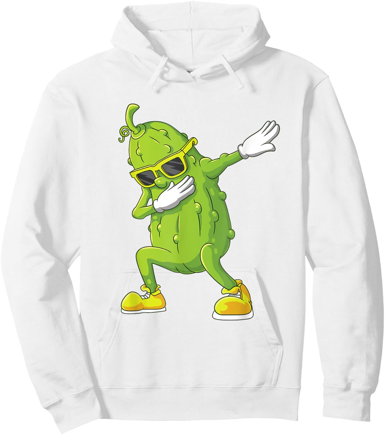 Dab Halloween Pickle Dabbing Dancing Cucumber Costume Party Hoodie - Hoodie | White