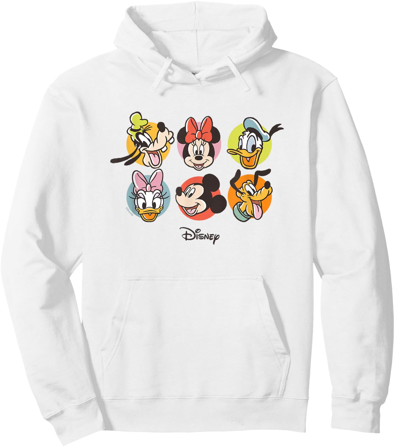Mickey & Friends - Characters Heads Hoodie - Hoodie | White