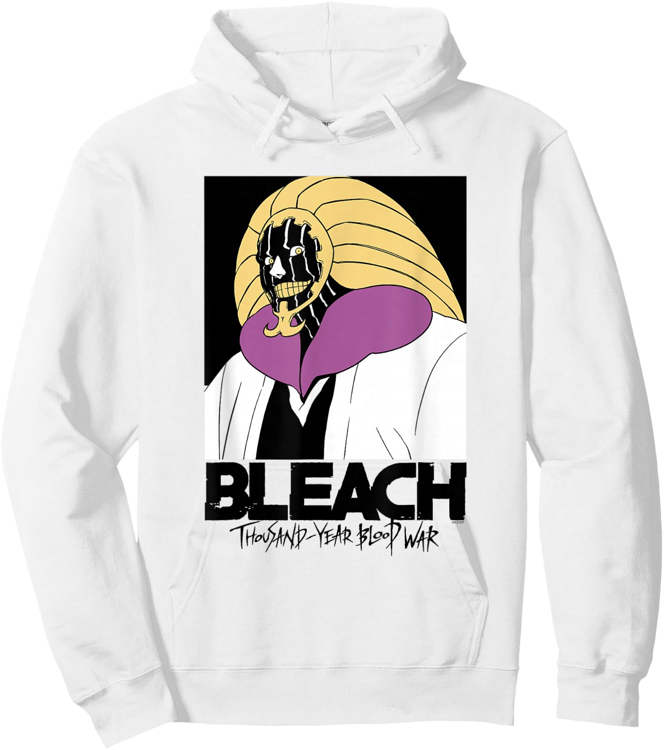 Bleach: Thousand Year Blood War Mayuri with Logo Anime Hoodie - Hoodie | White