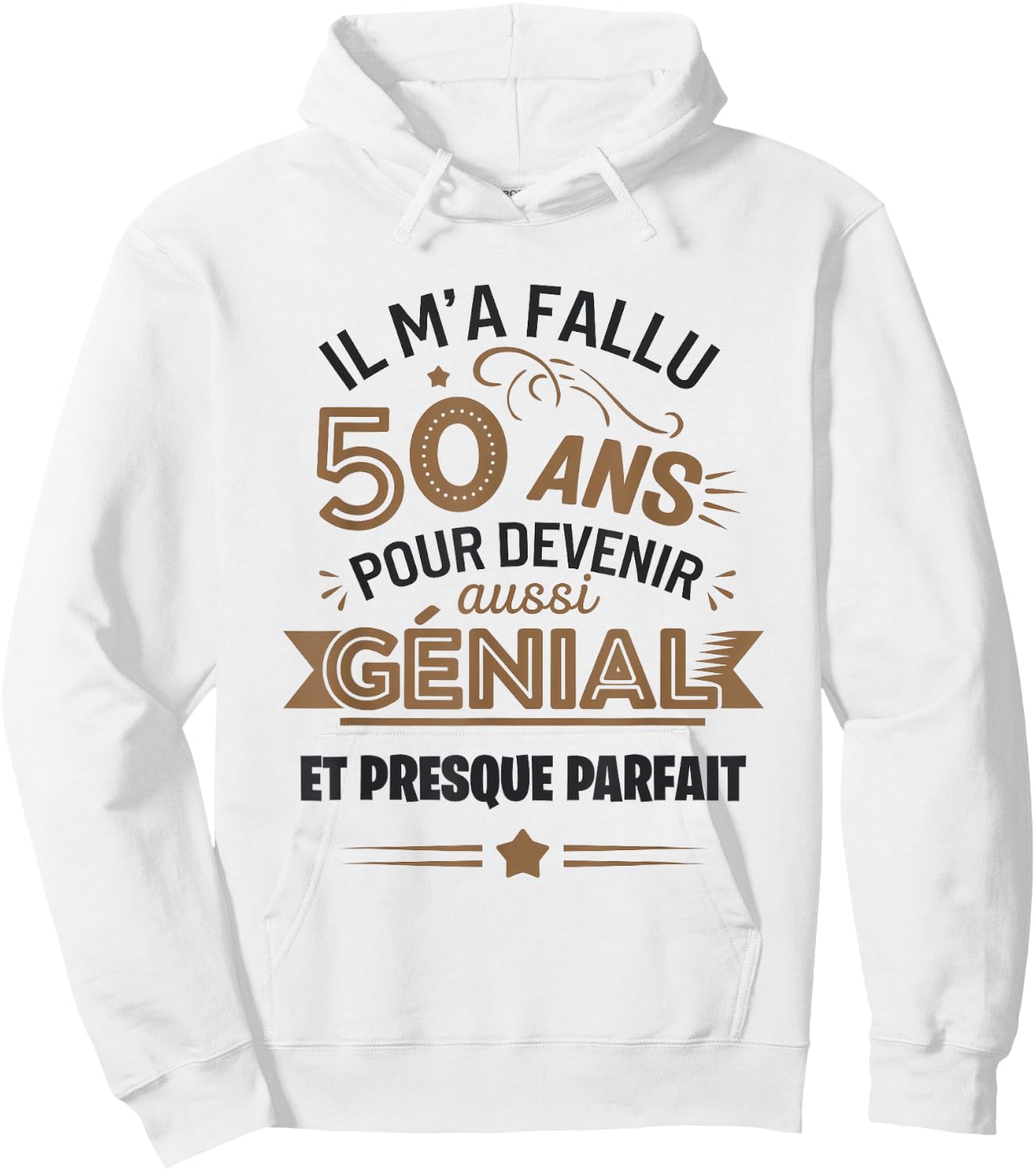 50 years birthday 50 years gift 50 years funny , white, S Hoodie - Hoodie | White