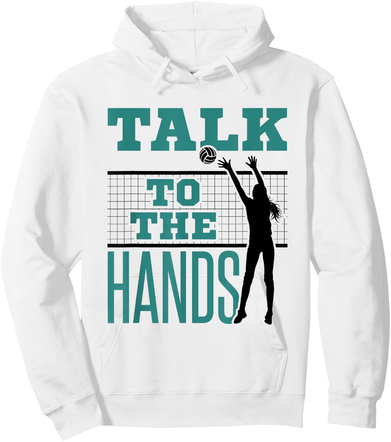 Funny Volleyball Middle Blocker Hoodie - Hoodie | White