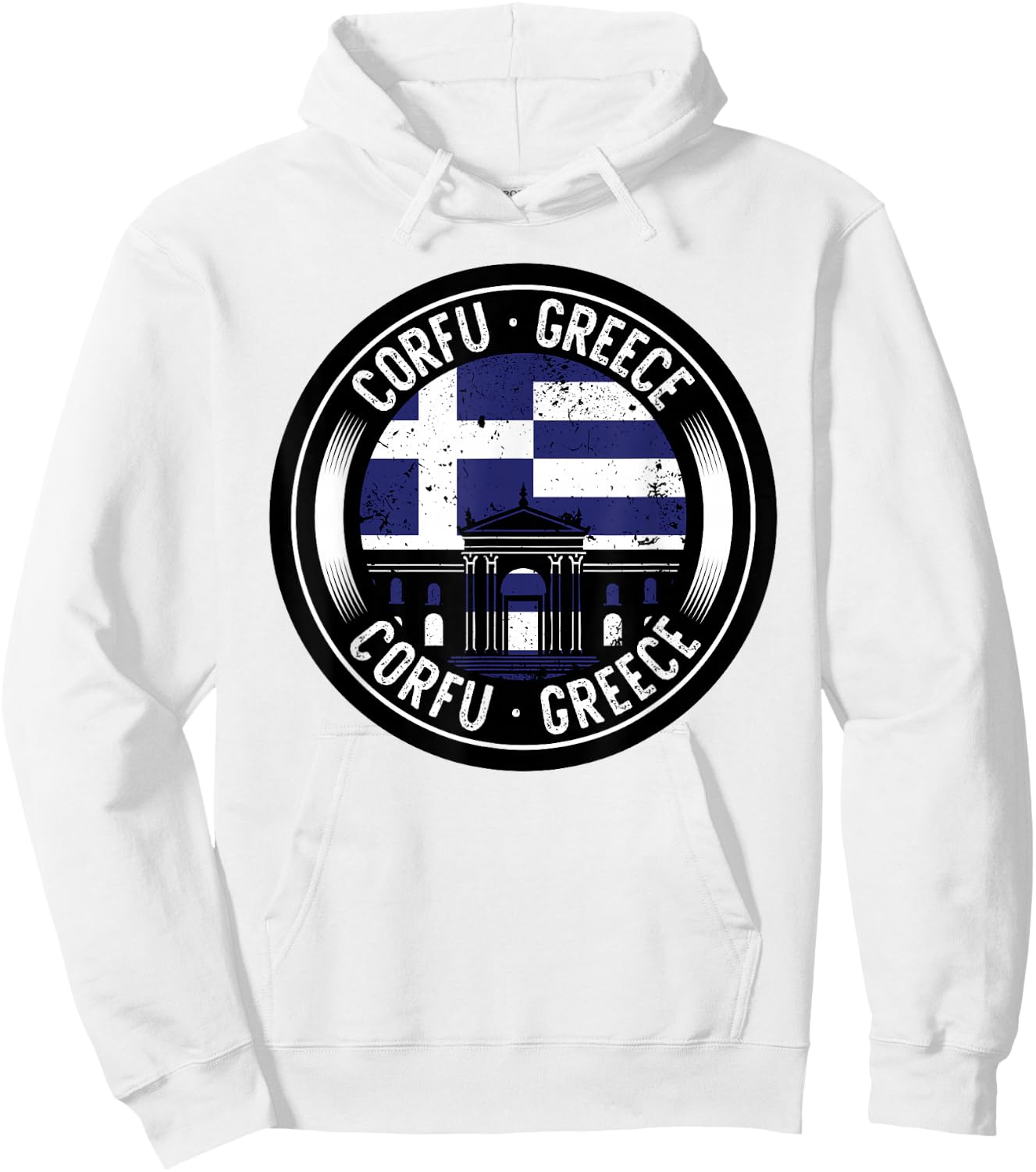 Voyage en Grèce à Corfou Hoodie - Hoodie | White