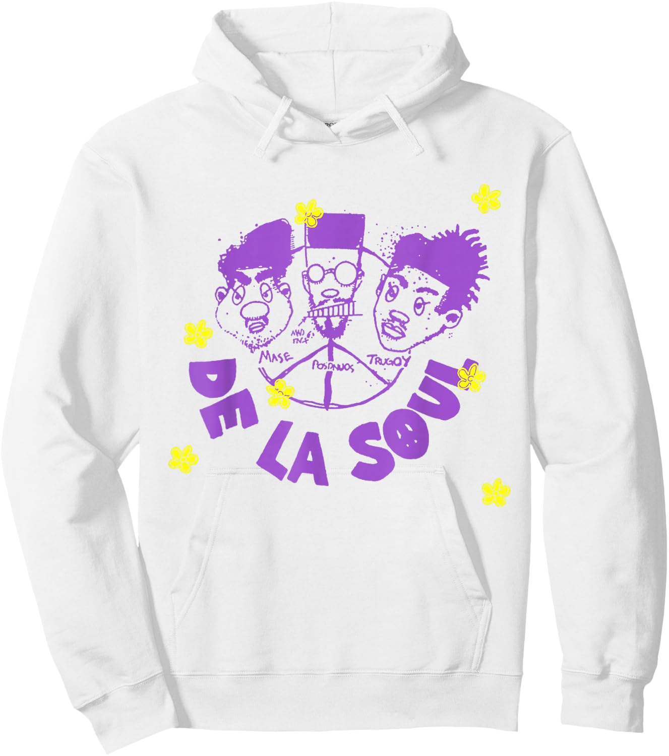 Official De La Soul Illustrated , White Hoodie - Hoodie | White
