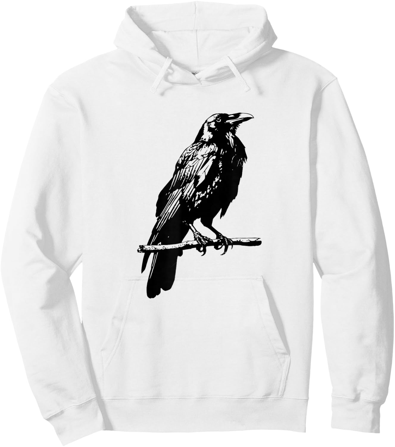 Crows and Ravens Bird Lovers Black Corvid Birders Graphic Hoodie - Hoodie | White