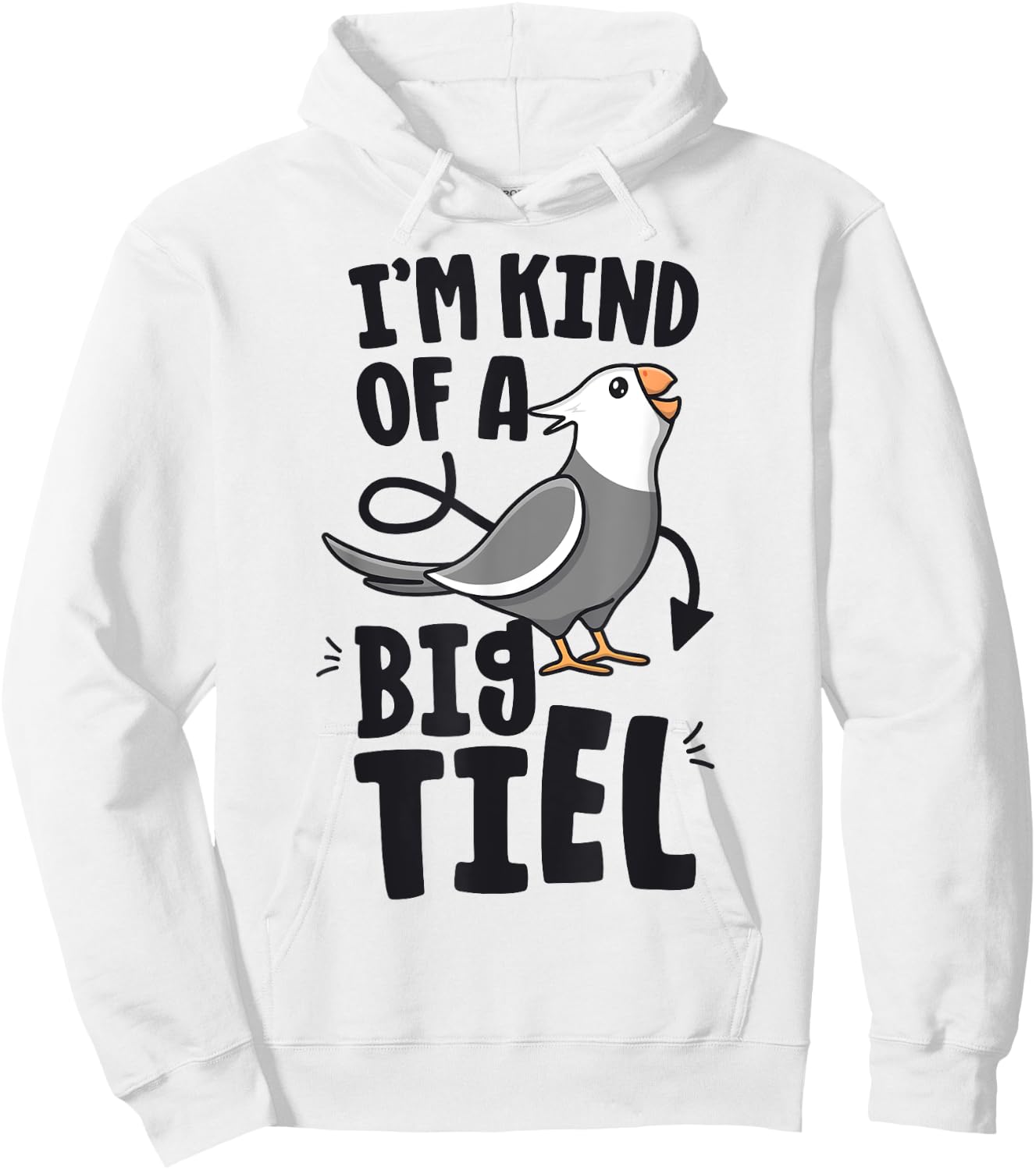 I'm Kind Of A Big Tiel White Face Cockatiel Parrot Birb Hoodie - Hoodie | White