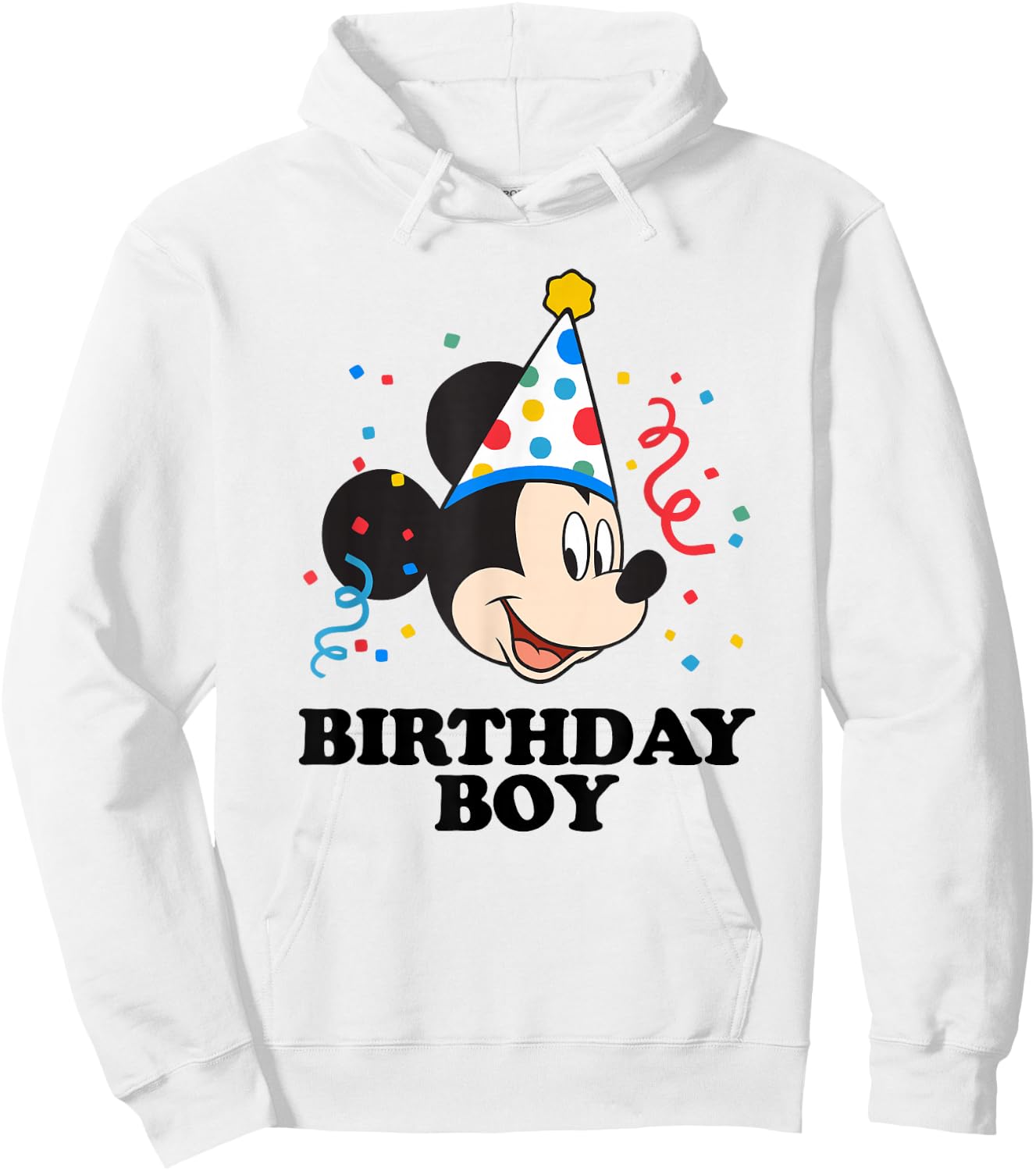 Disney Mickey Mouse Birthday Boy , Blue Hoodie - Hoodie | White