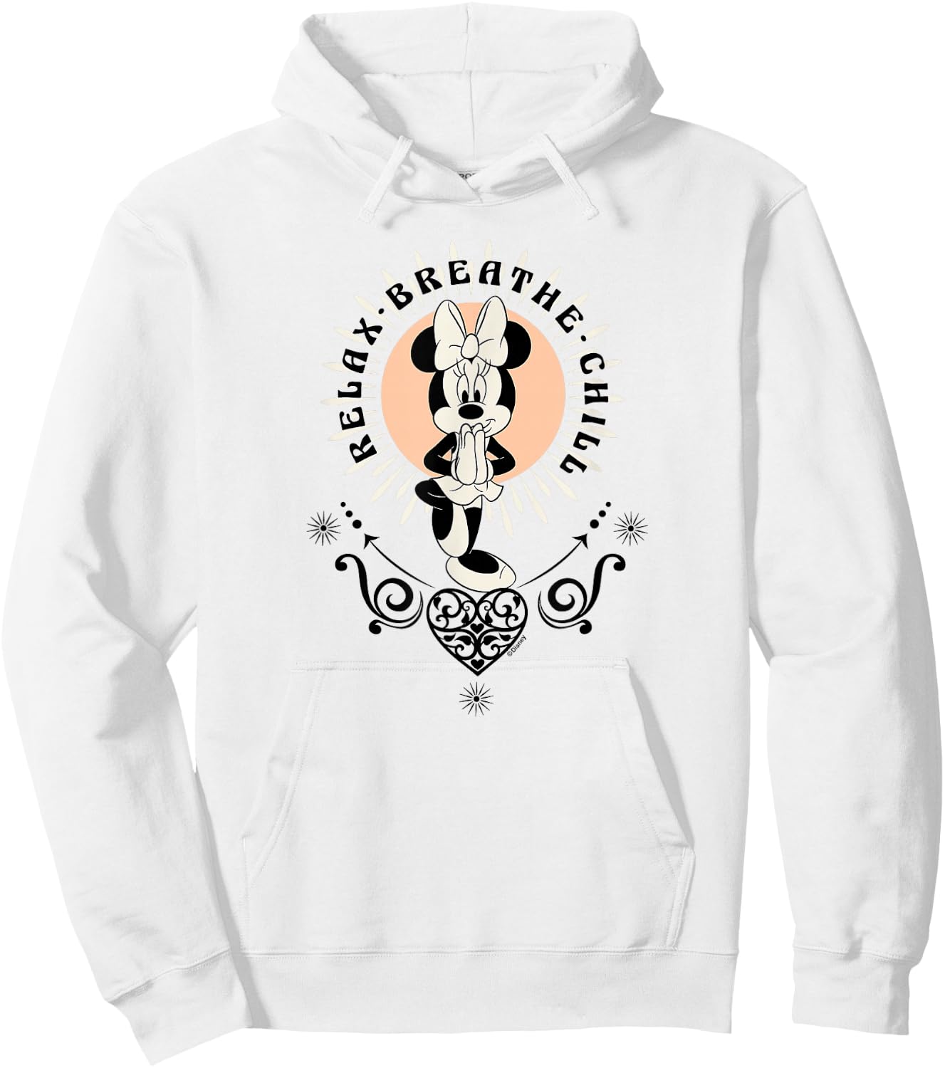 Minnie Mouse - Yoga Relax Breath Chill Hoodie - Hoodie | White