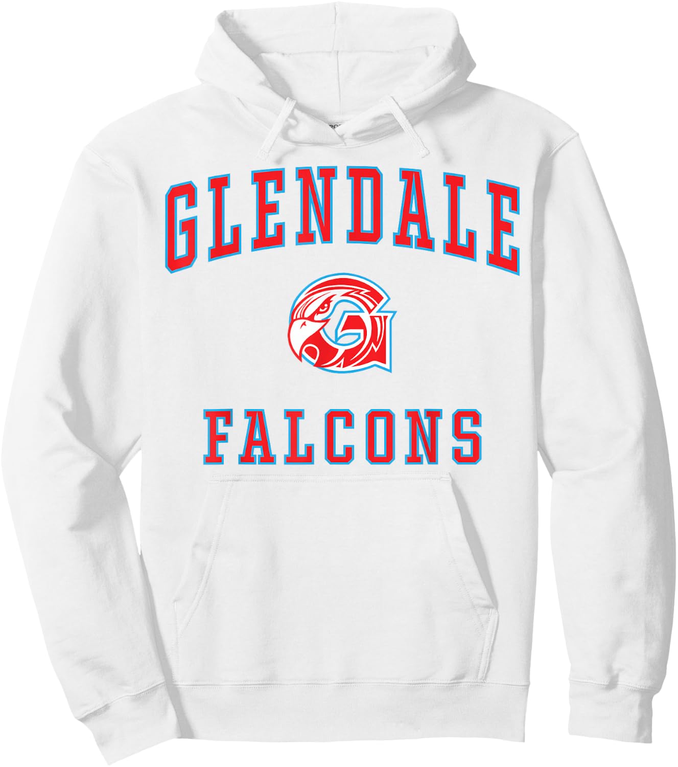 Glendale High School Falcons Hoodie - Hoodie | White