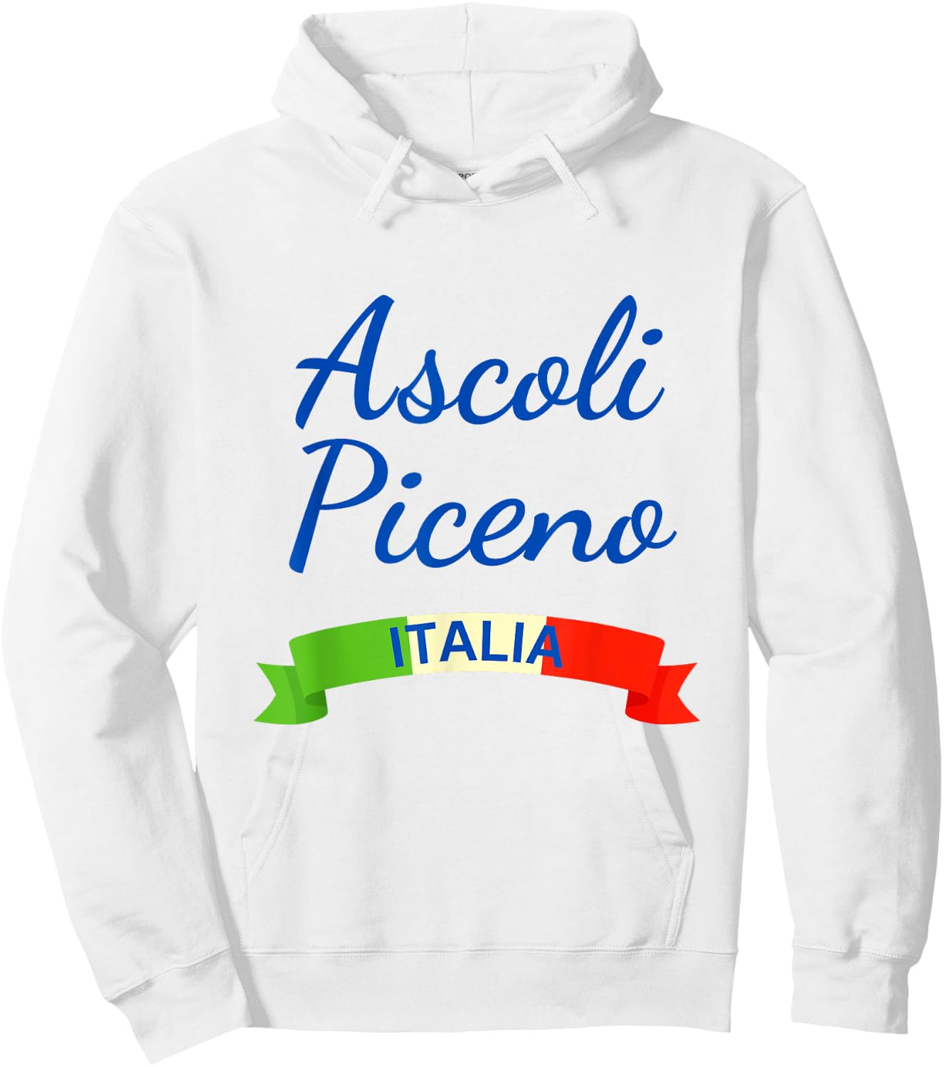 Ascoli Piceno Italy Flag Roma Italia Matching Italian Hoodie - Hoodie | White