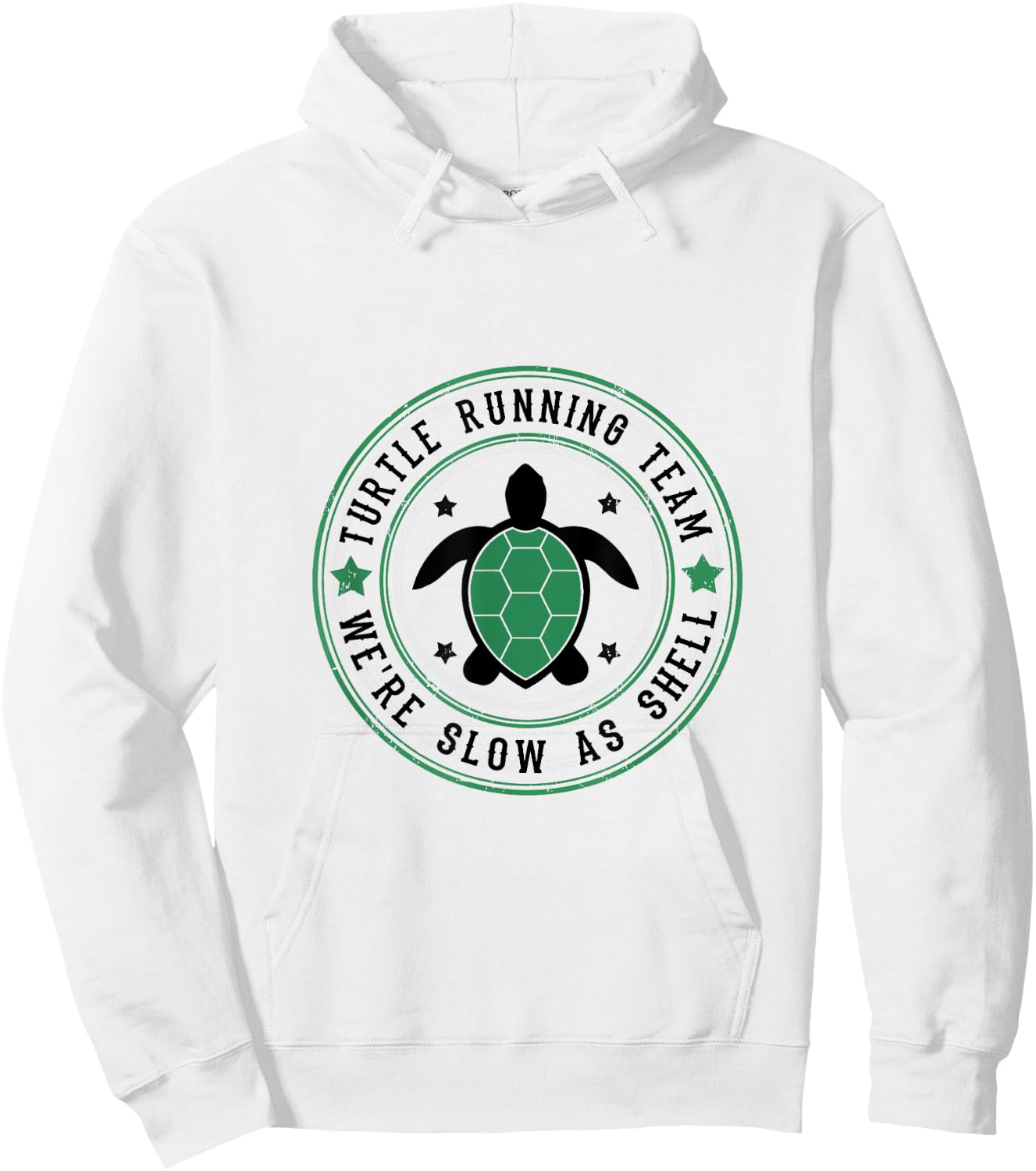 Turtle Running Team Funny Slow Runners Hoodie - Hoodie | White