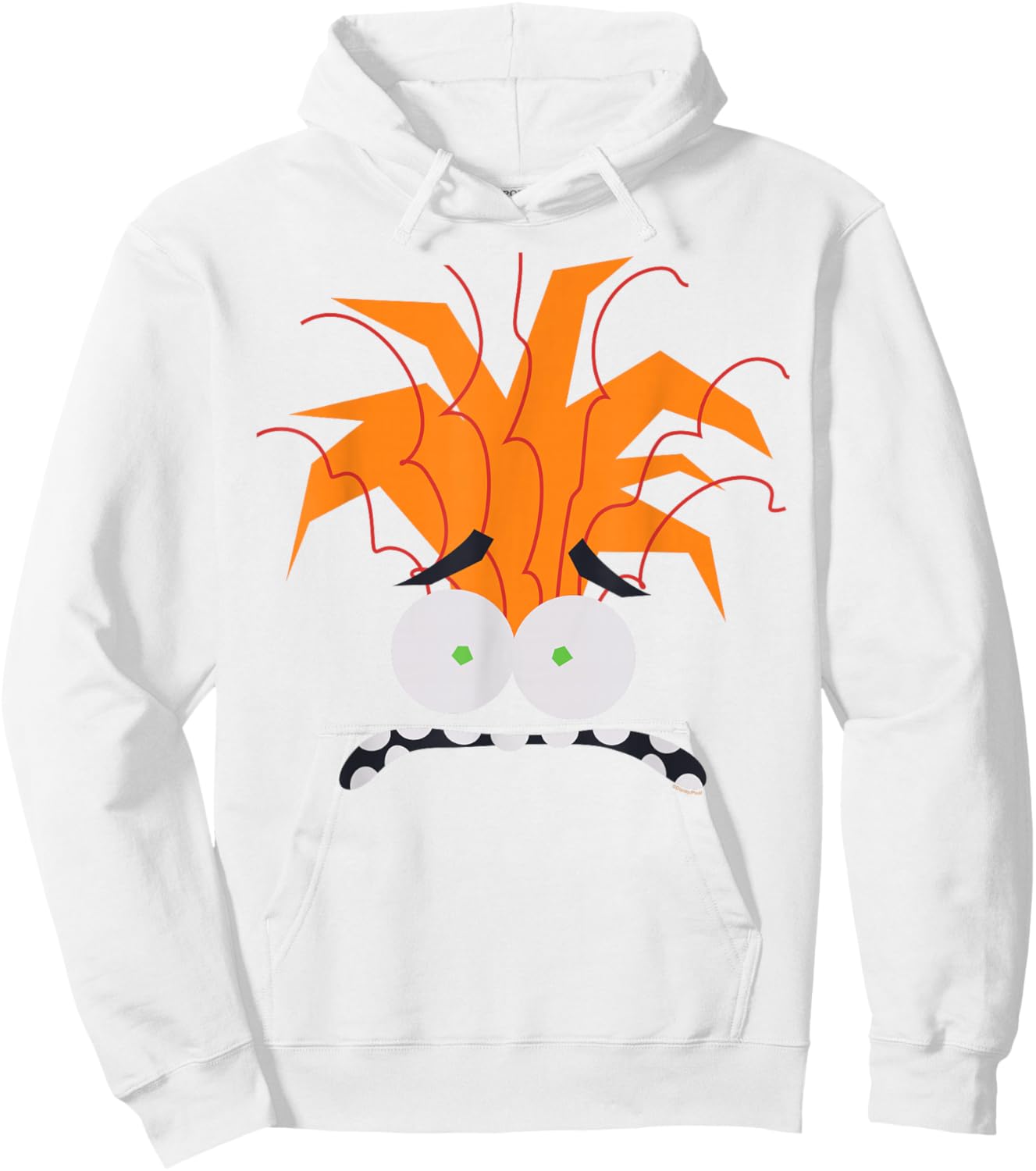 Disney and Pixar's Inside Out 2 Anxiety Costume Big Face Hoodie - Hoodie | White