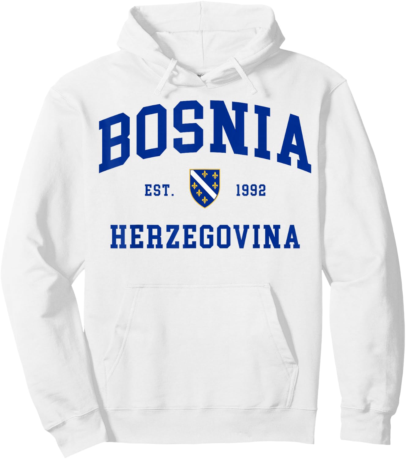 Bosnia Gift Flag Bosnia Vintage Herzegovina Sarajevo Hoodie - Hoodie | White