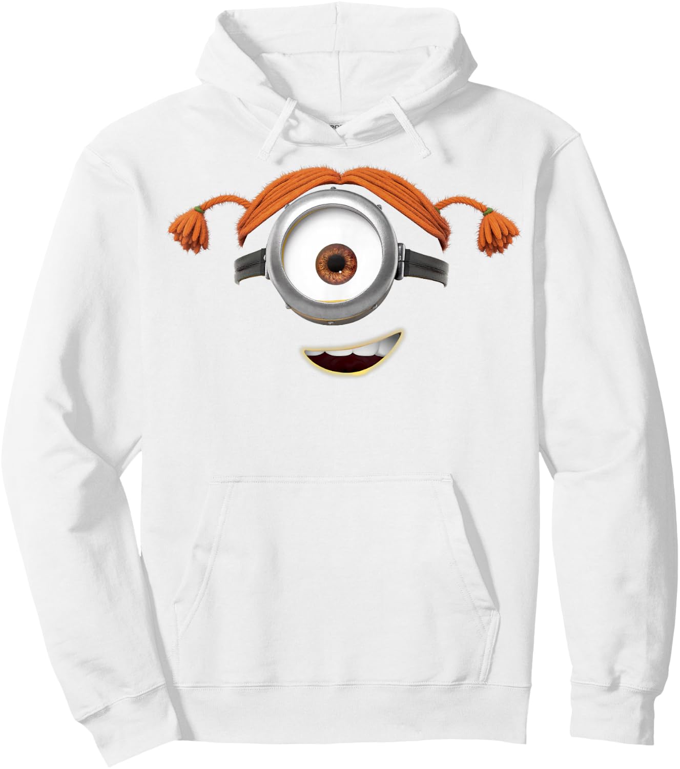 Despicable Me Minions Carl Pigtails Hoodie - Hoodie | White