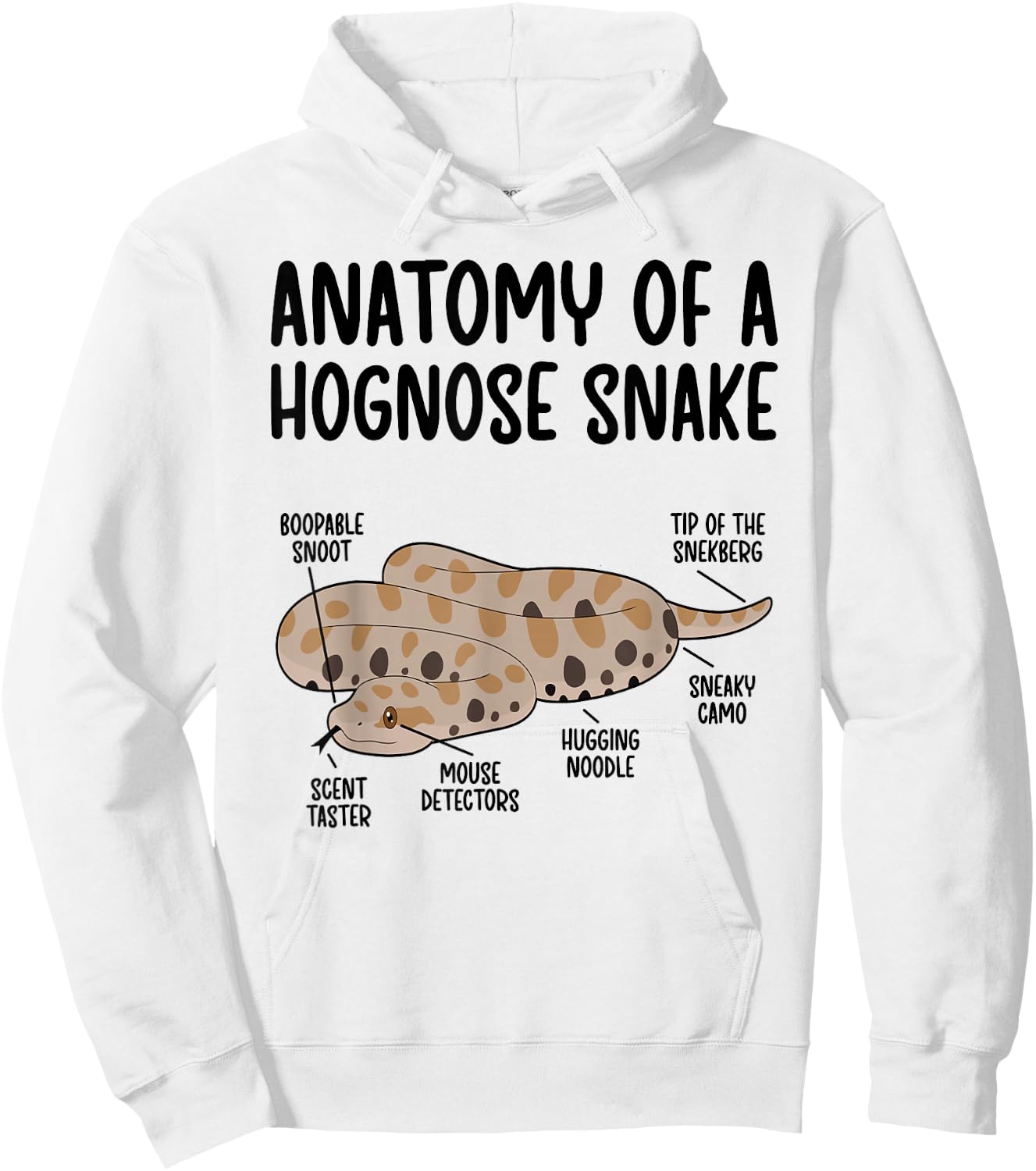 Anatomy Of A Hognose Snake Owner Hognose Snake Lover Hoodie - Hoodie | White