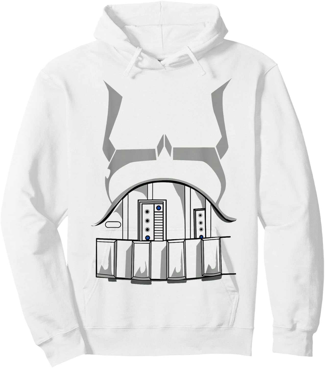 Star Wars Stormtrooper Costume Halloween Hoodie - Hoodie | White